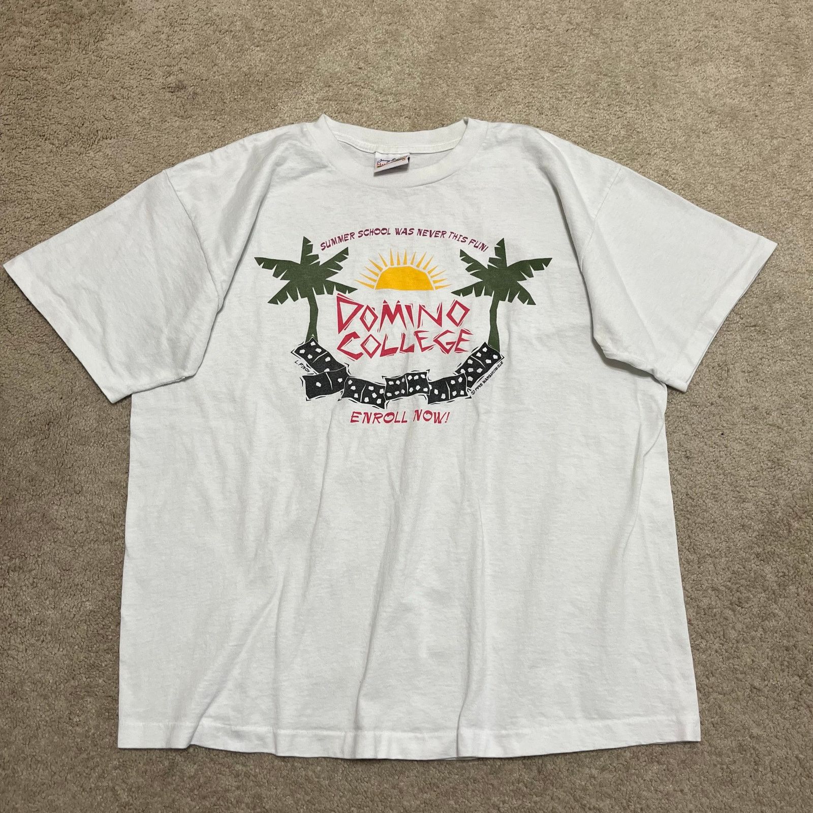 Other Vintage 1995 Jimmy Buffett “Domino College” Tour T-Shirt XL Size US XL / EU 56 / 4 - 1 Thumbnail