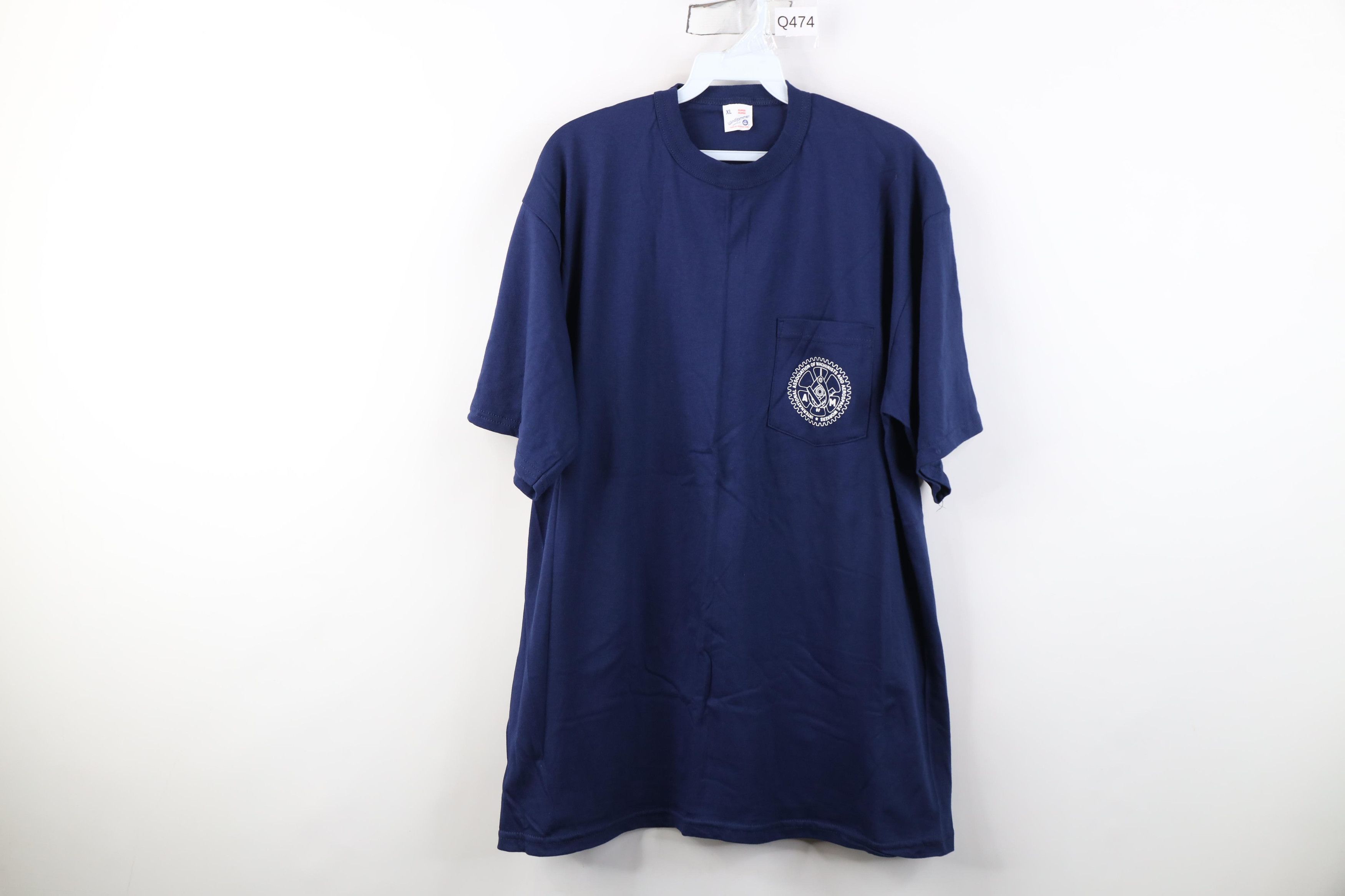 Vintage Deadstock Vintage 90s IAM Machinist Aerospace Union T-Shirt Size US XL / EU 56 / 4 - 1 Thumbnail