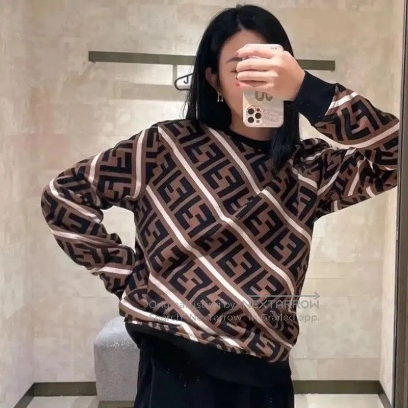 Fendi Fendi Brown Knit Sweater for Women . Size M / US 6-8 / IT 42-44 - 5 Thumbnail