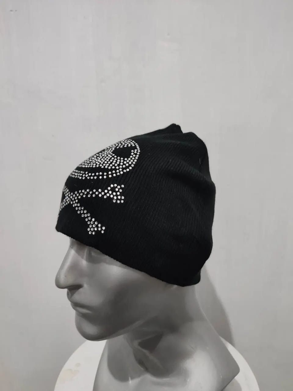 Disney Tim Burton Sparkling Skull Beanie Punk Rock Hats Size ONE SIZE - 5 Thumbnail