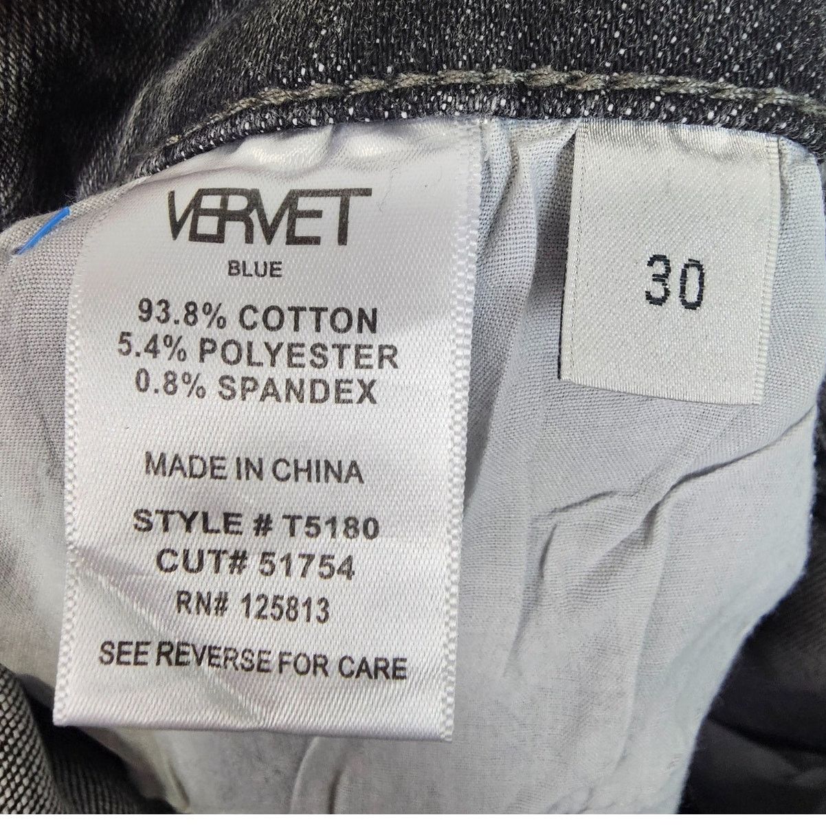 Velvet Vervet Flying Monkey Womens Victoria Straight Leg Jeans Size 30" / US 8 / IT 44 - 10 Thumbnail