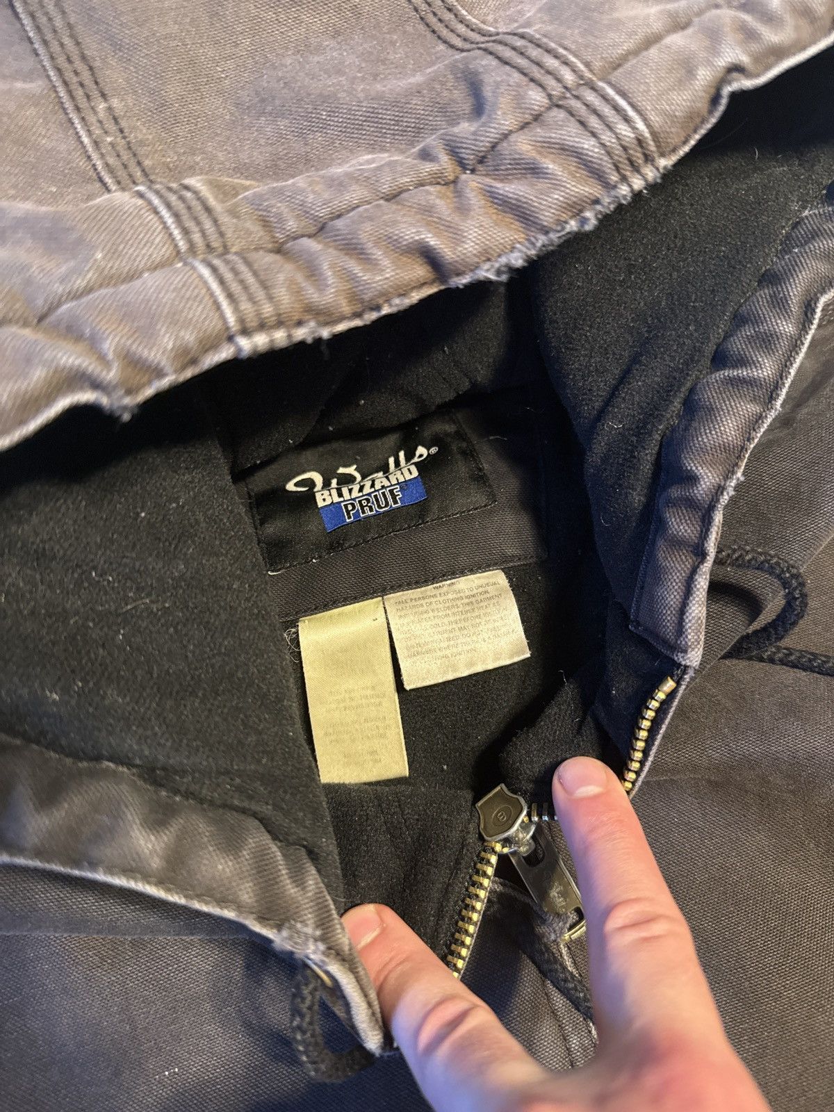 Carhartt Vintage Walls Carhartt Style Black Faded Distressed Jacket Size US XL / EU 56 / 4 - 2 Thumbnail