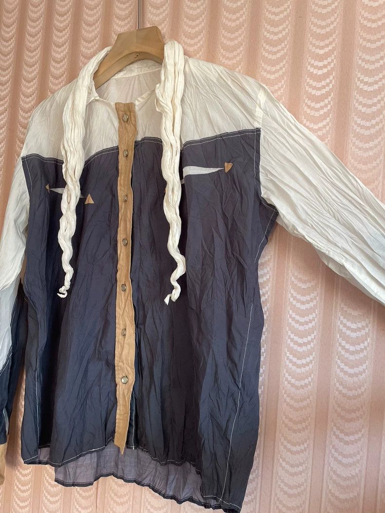Issey Miyake issey miyake size:2 Pleated multicolored shirt 2505-Nextar Size XXS / US 00 / IT 34 - 3 Thumbnail