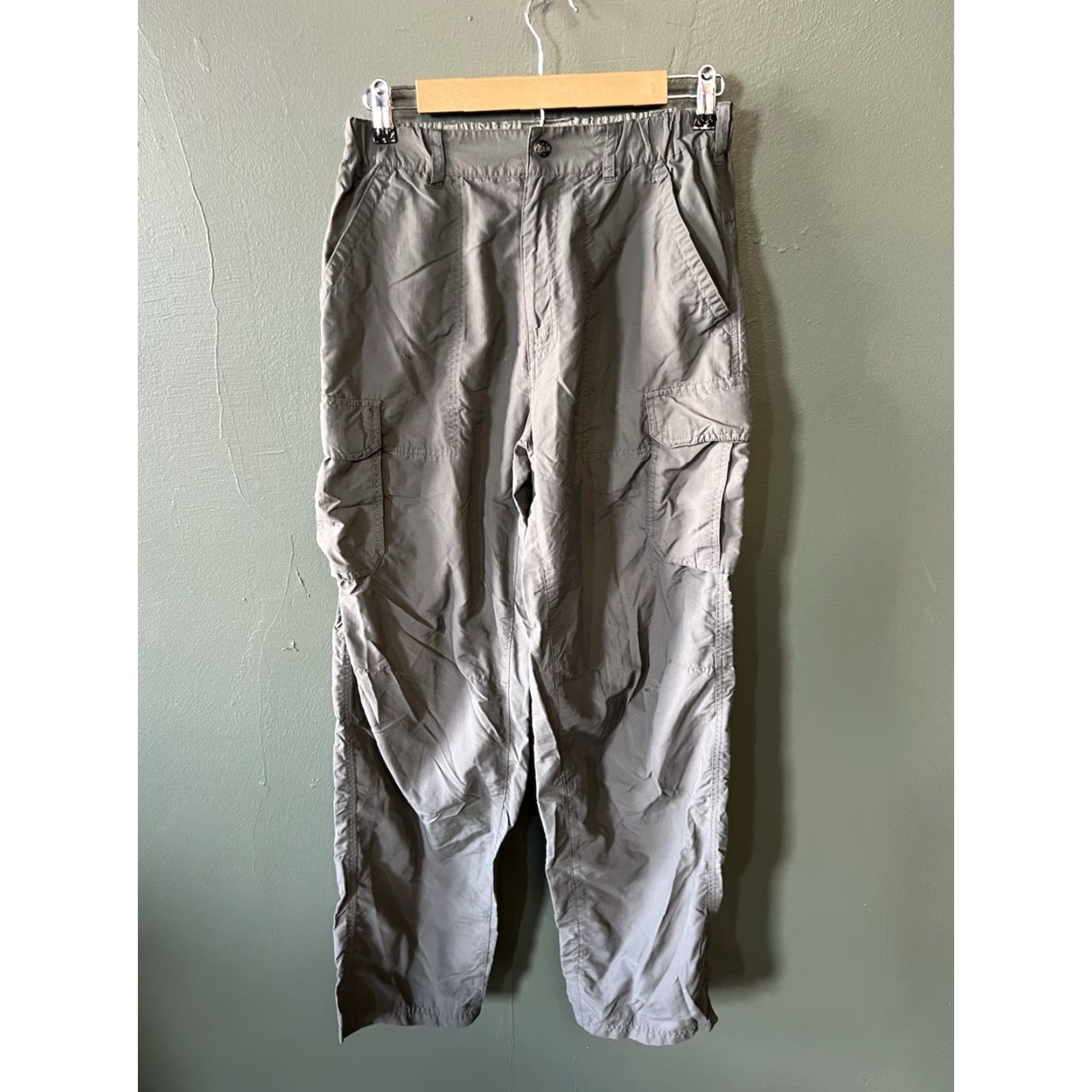 Vintage REI Mens Green Outdoor Cargo Hiking Pants Size Small x 32 Size US 29 - 2 Thumbnail