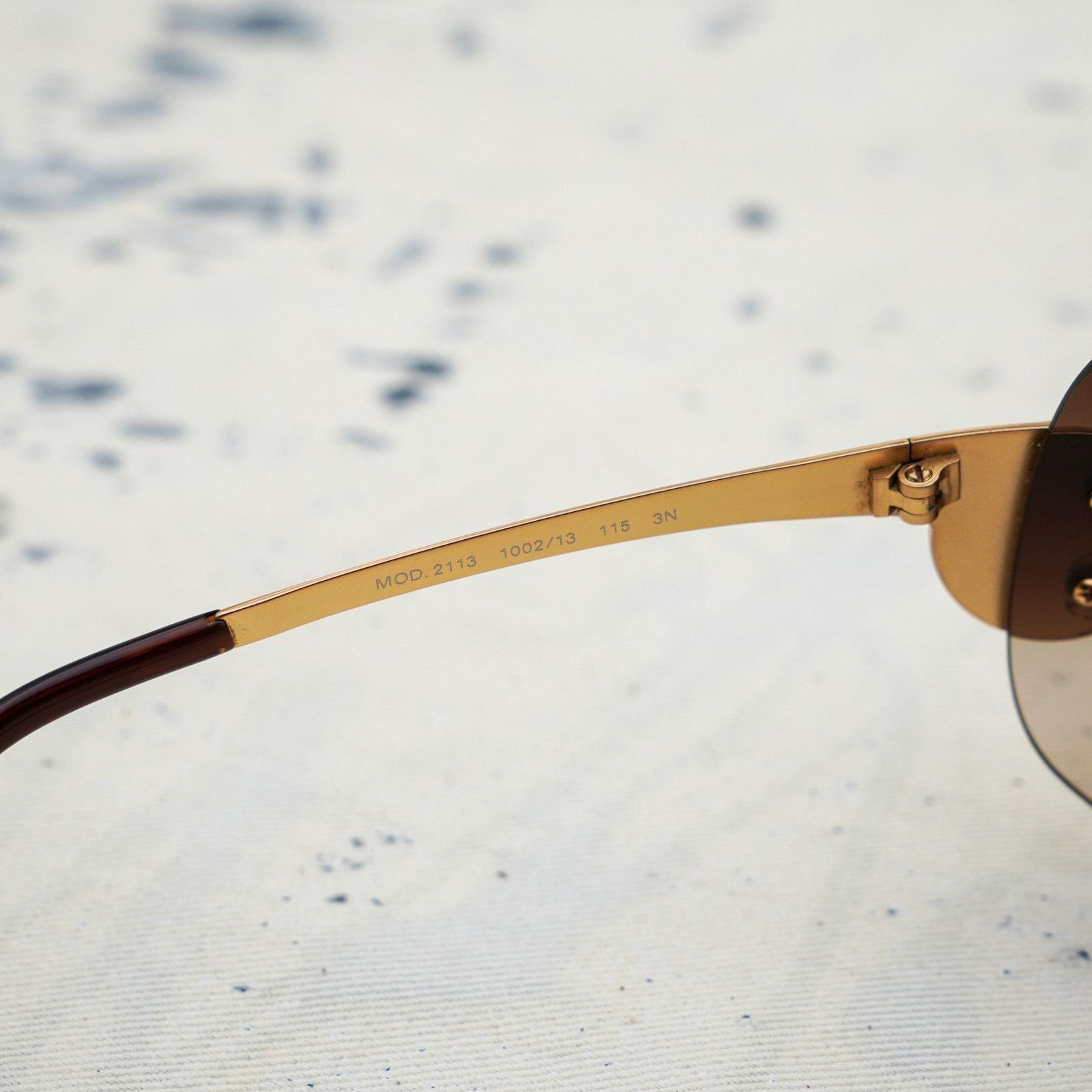 Versace Versace mod 2113 brown gradient gold medusa mask sunglasses Size ONE SIZE - 7 Thumbnail
