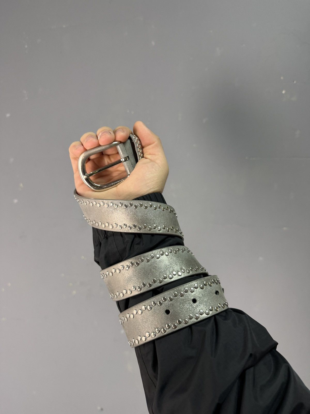 Other 00ʼS NUMBER NINE STYLE JAPAN STUDDED Y2K BELT ARCHIVE BLACK Size ONE SIZE - 2 Thumbnail