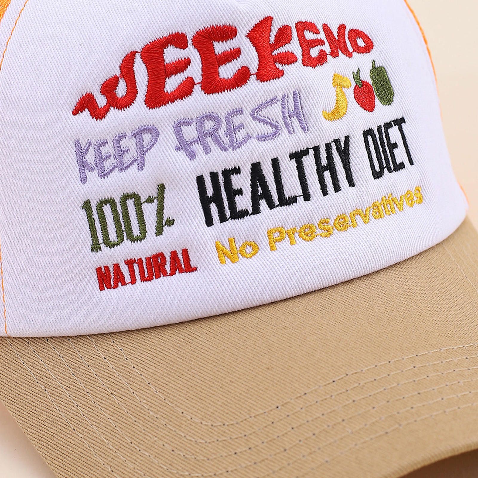 Other Embroidered "Healthy Diet" Trucker Hat Size ONE SIZE - 5 Thumbnail