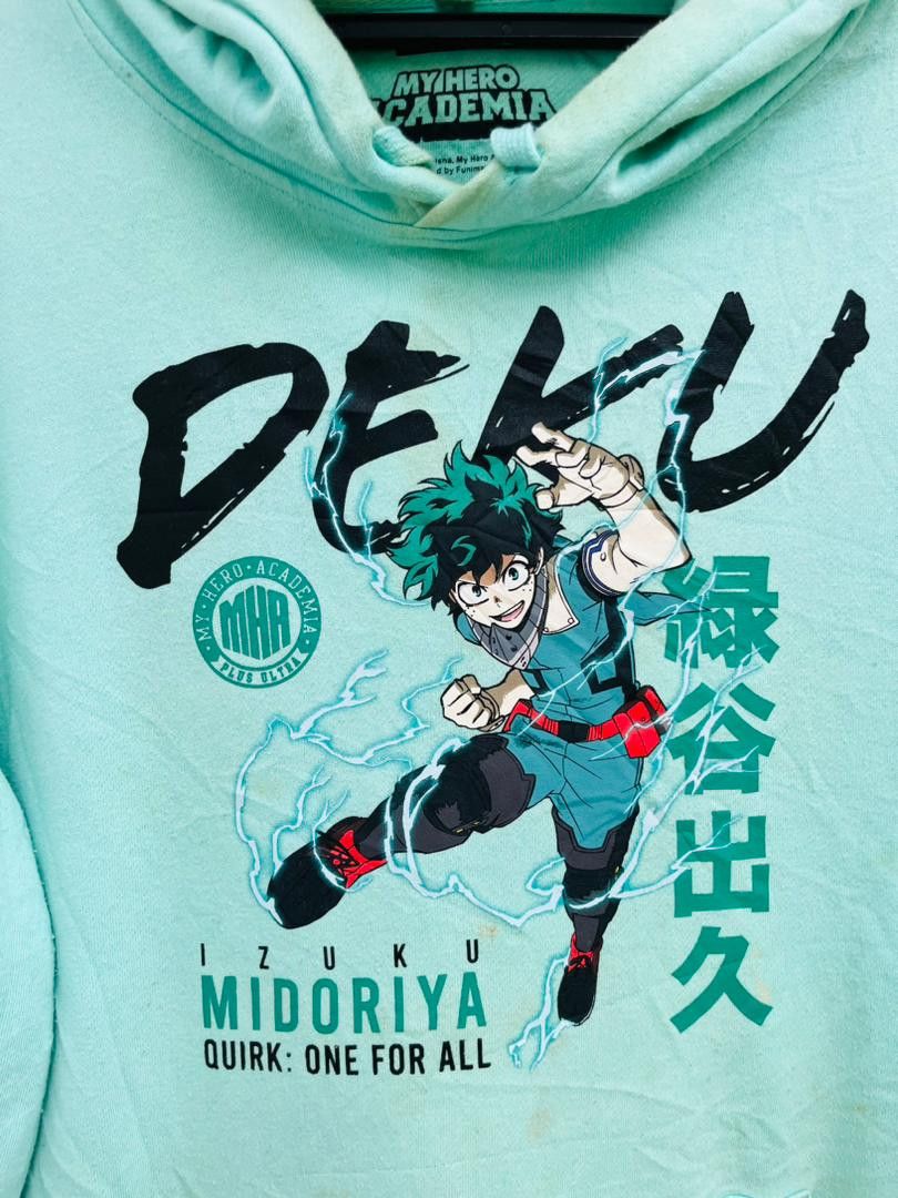 Japanese Brand Vintage My Hero Academia Deku Izuku Midoriya Hoodie Size US L / EU 52-54 / 3 - 3 Thumbnail