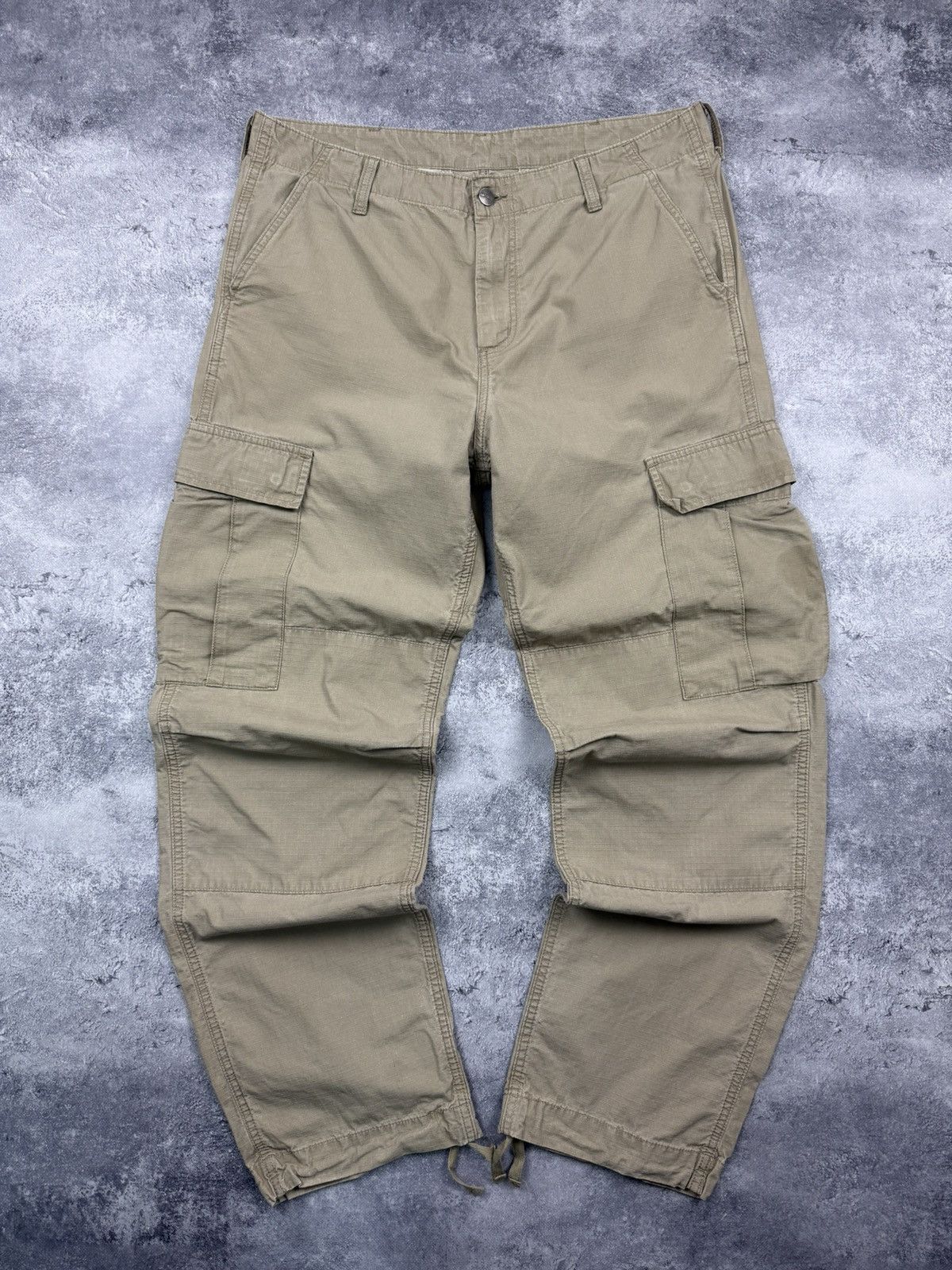 Carhartt Vintage Carhartt Cargo Pants Beige Work Regular Baggy Y2K Size US 34 / EU 50 - 12 Thumbnail