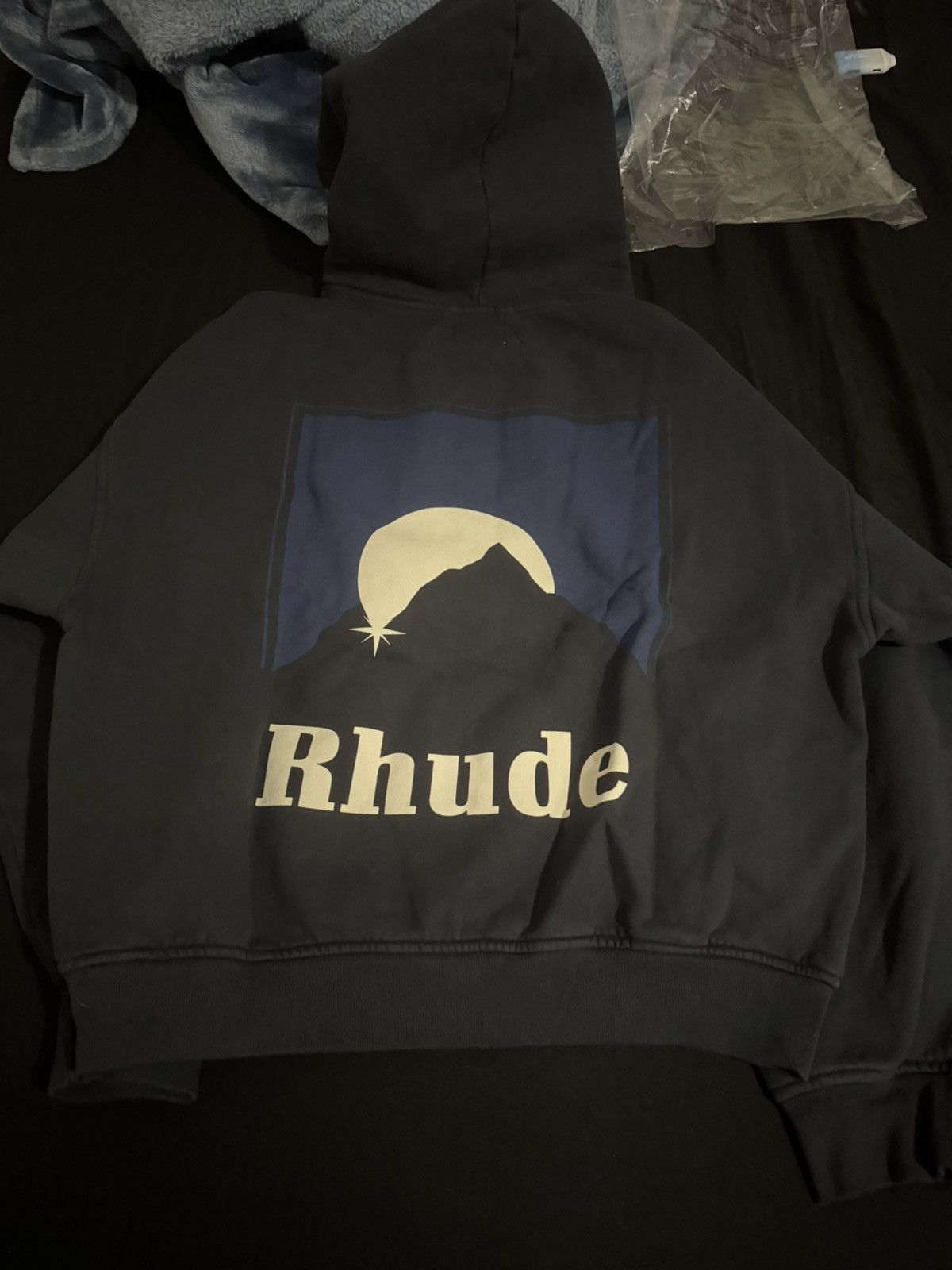 Rhude Rhude Full Zip Moonlight Hoodie | Oversized M Fits Large Size US M / EU 48-50 / 2 - 2 Thumbnail