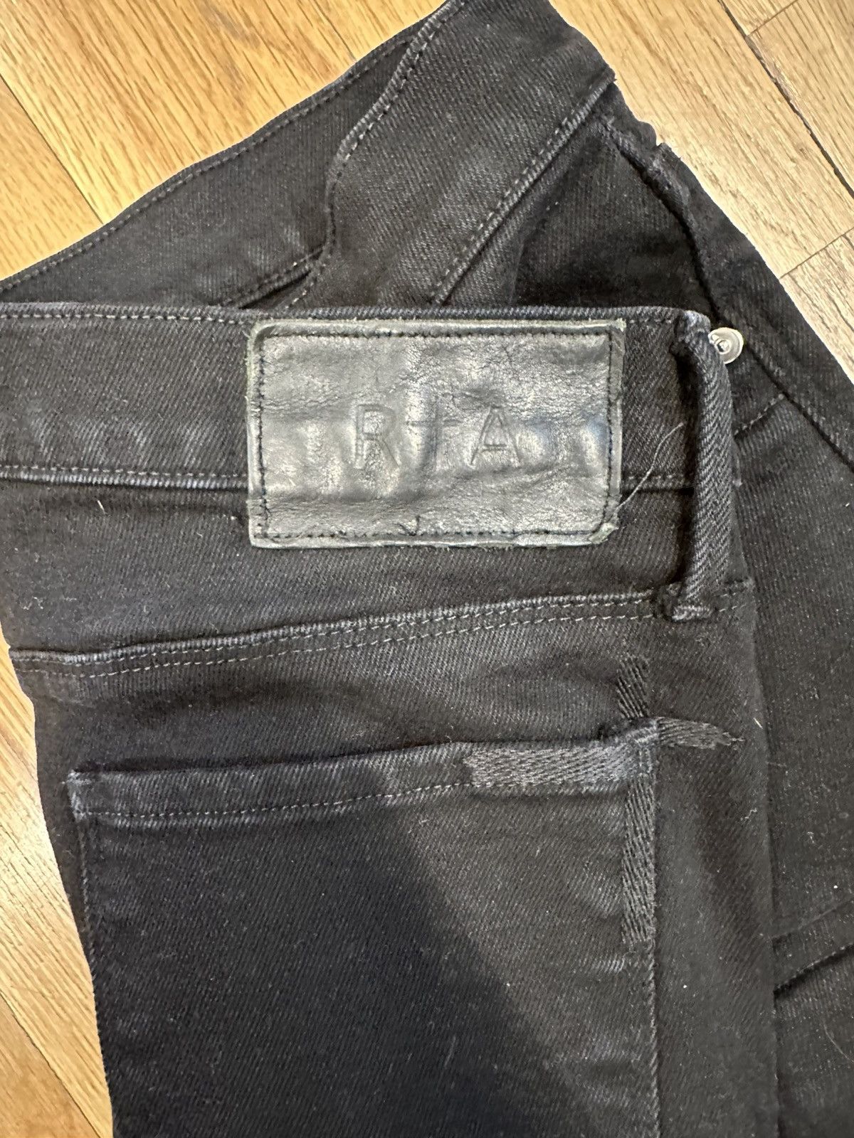 Rta Rta Padded Black Denim Jeans Size 31 Size US 31 - 4 Thumbnail
