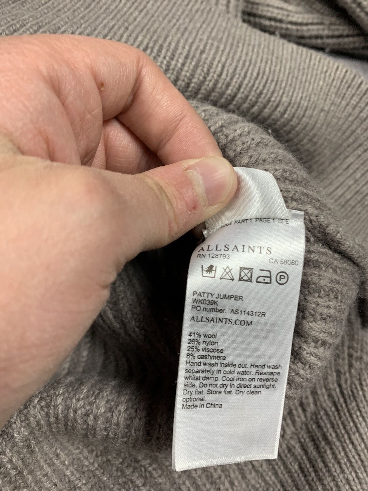 Allsaints Allsaints Knit Sweater Beige Luxury Patty Jumper Size L Top Size L / US 10 / IT 46 - 11 Thumbnail