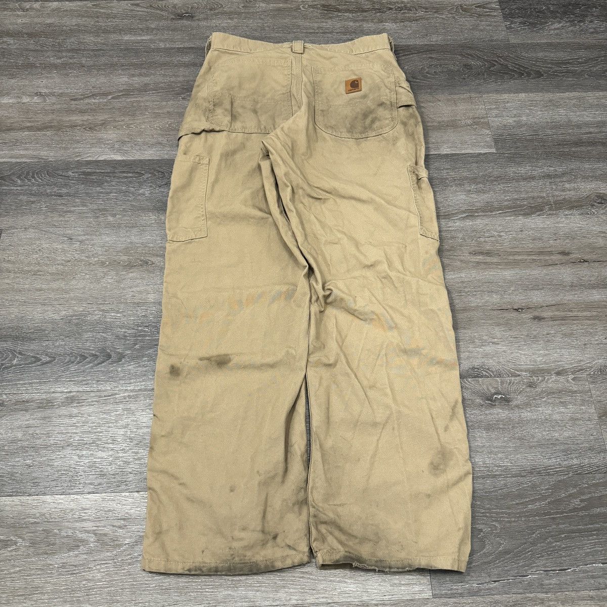 Carhartt × StraightFaded × Vintage Crazy Vintage y2k Carhartt dirt wash worn in workwear pants Size US 30 / EU 46 - 1 Thumbnail