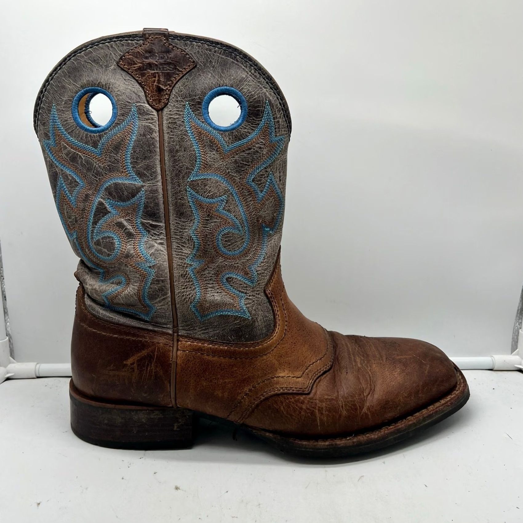 Cody James Cody James Boots Mens 11D Cowboy Square Toe Style EB11-3A Leather Upper Brown Leather Western Mens 11D EB11-3A Boots Cody James Size US 12 / EU 45 - 2 Thumbnail