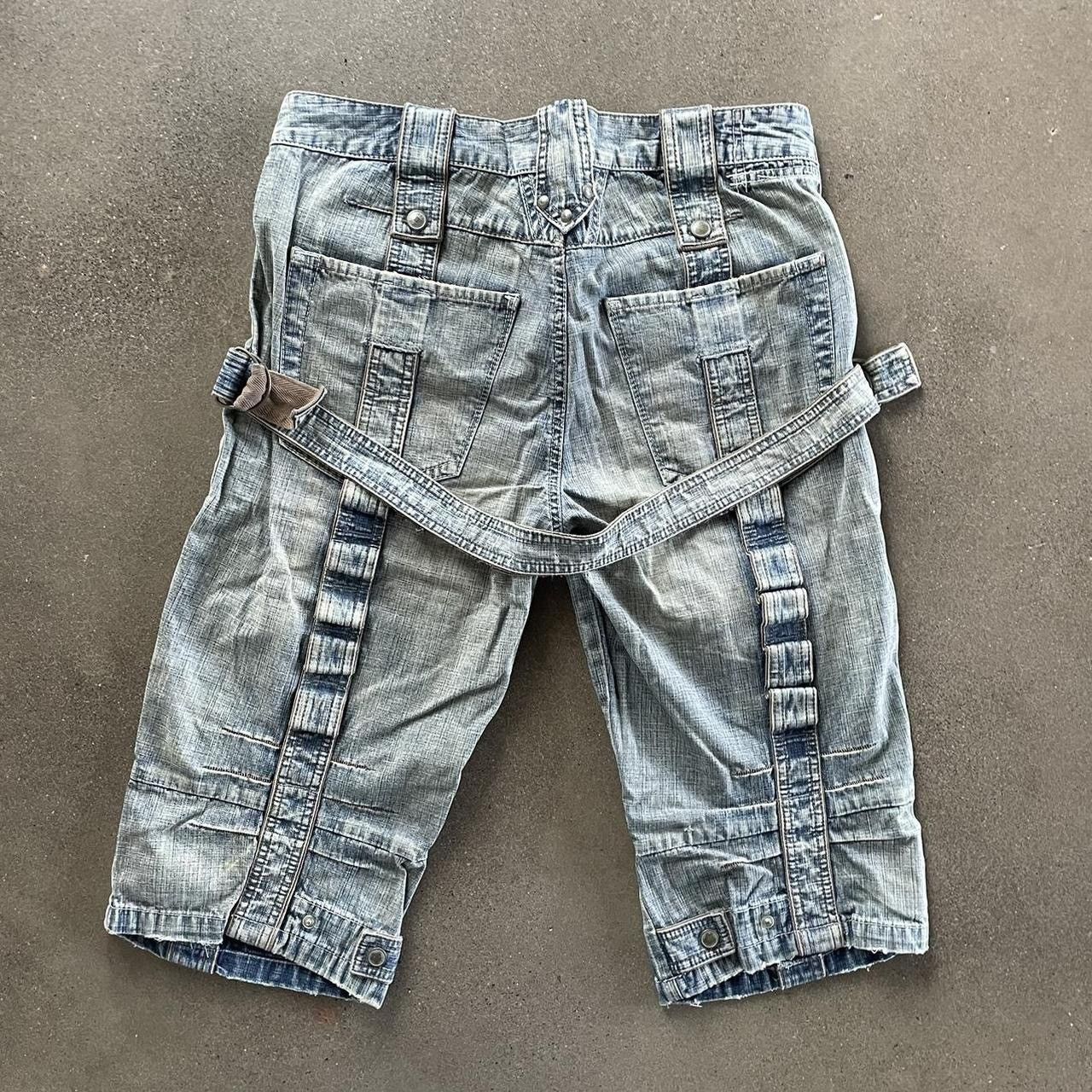 Marithe + Francois Girbaud faded washed out jorts Size US 30 / EU 46 - 3 Thumbnail