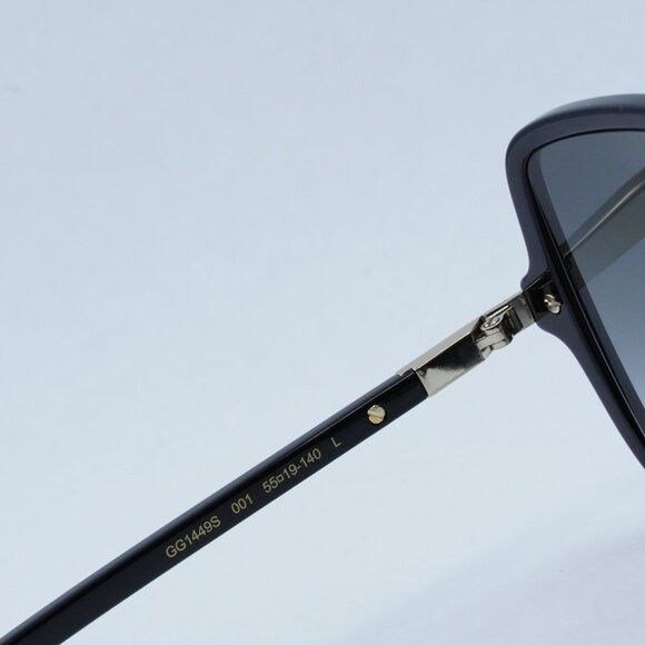 Gucci Gucci GG1449S 001 Sunglasses Black Square Frame, Grey Lenses Size ONE SIZE - 6 Thumbnail
