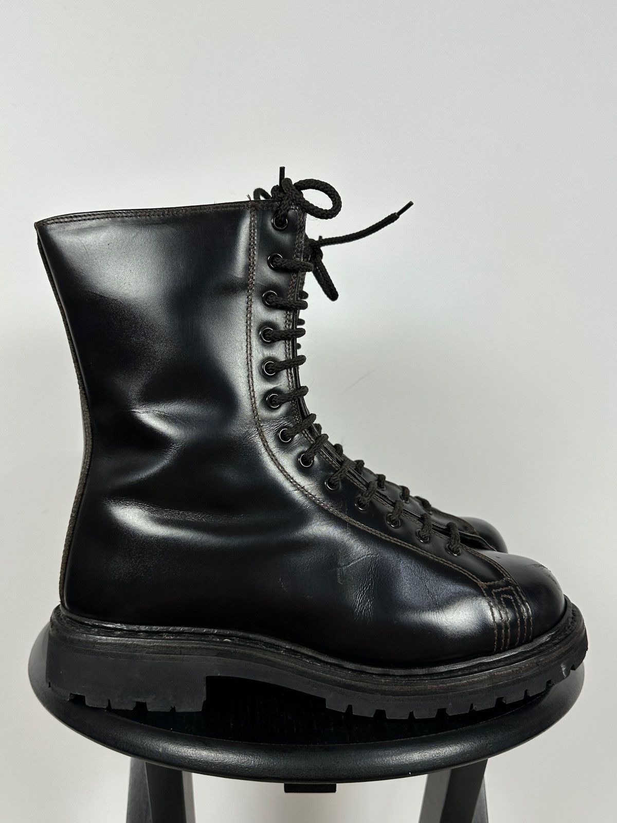 Vintage Vintage Italy Army Paratrooper Combat Brown Leather Boots Size US 8 / EU 41 - 5 Thumbnail