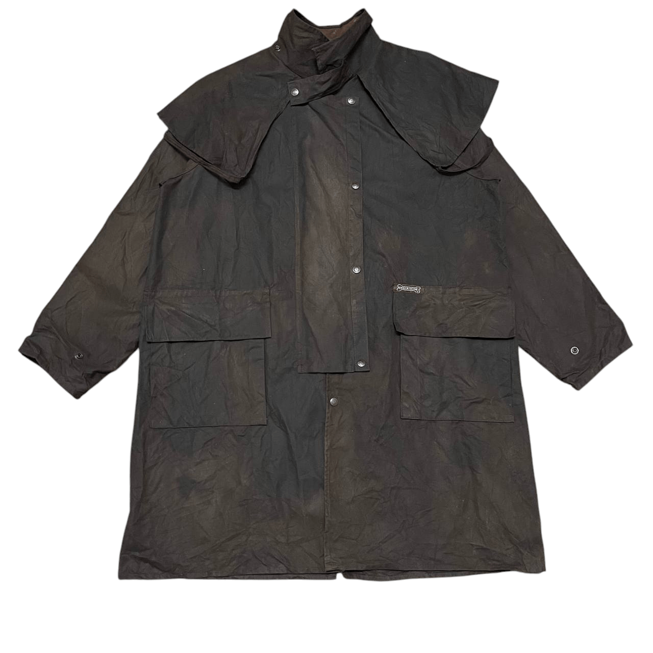 Man Made In Australia Vintage Driza Bon Waxed Riding Short Coat Size US XL / EU 56 / 4 - 1 Thumbnail