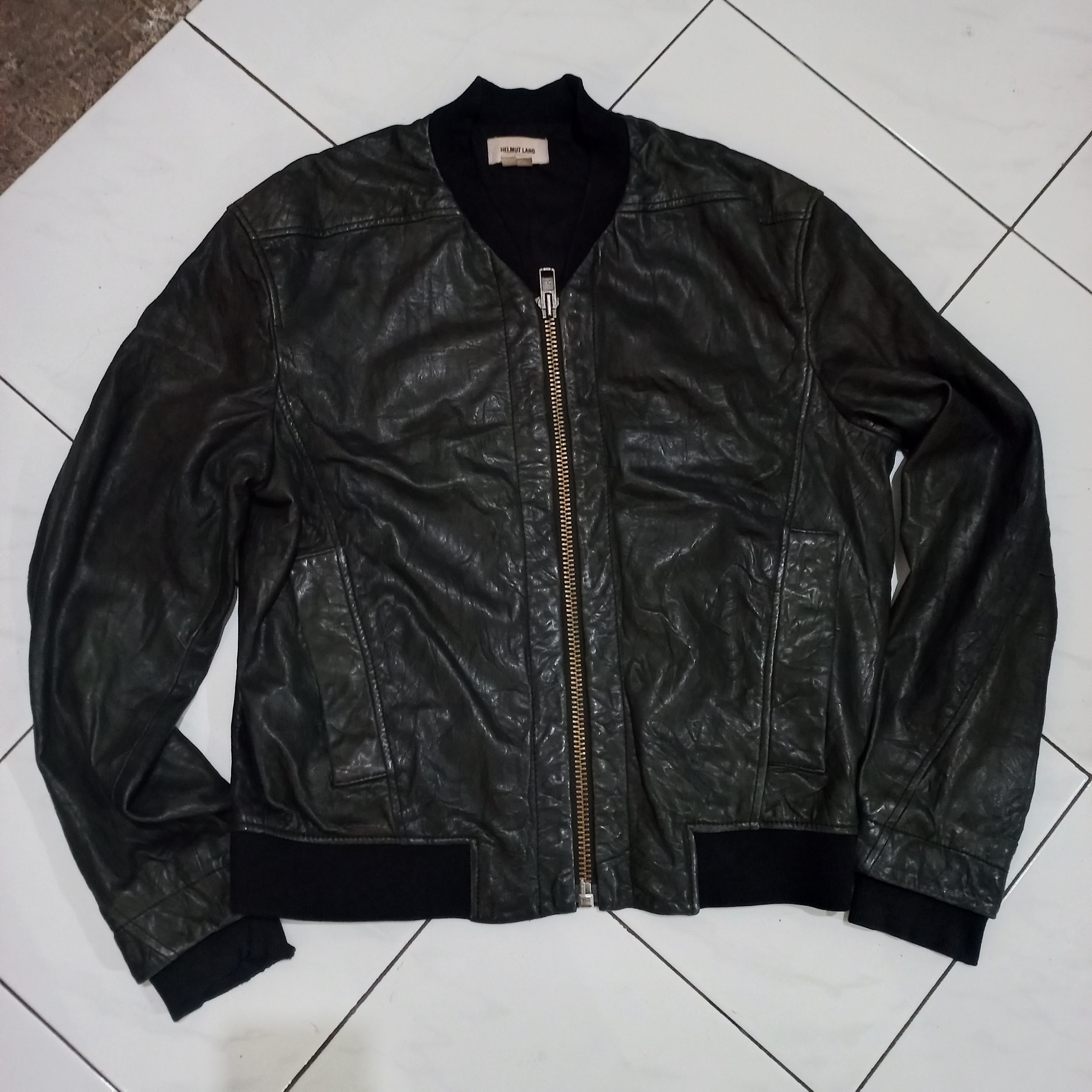 Helmut Lang Helmut Lang short and wide lamb leather jacket Size US S / EU 44-46 / 1 - 1 Thumbnail