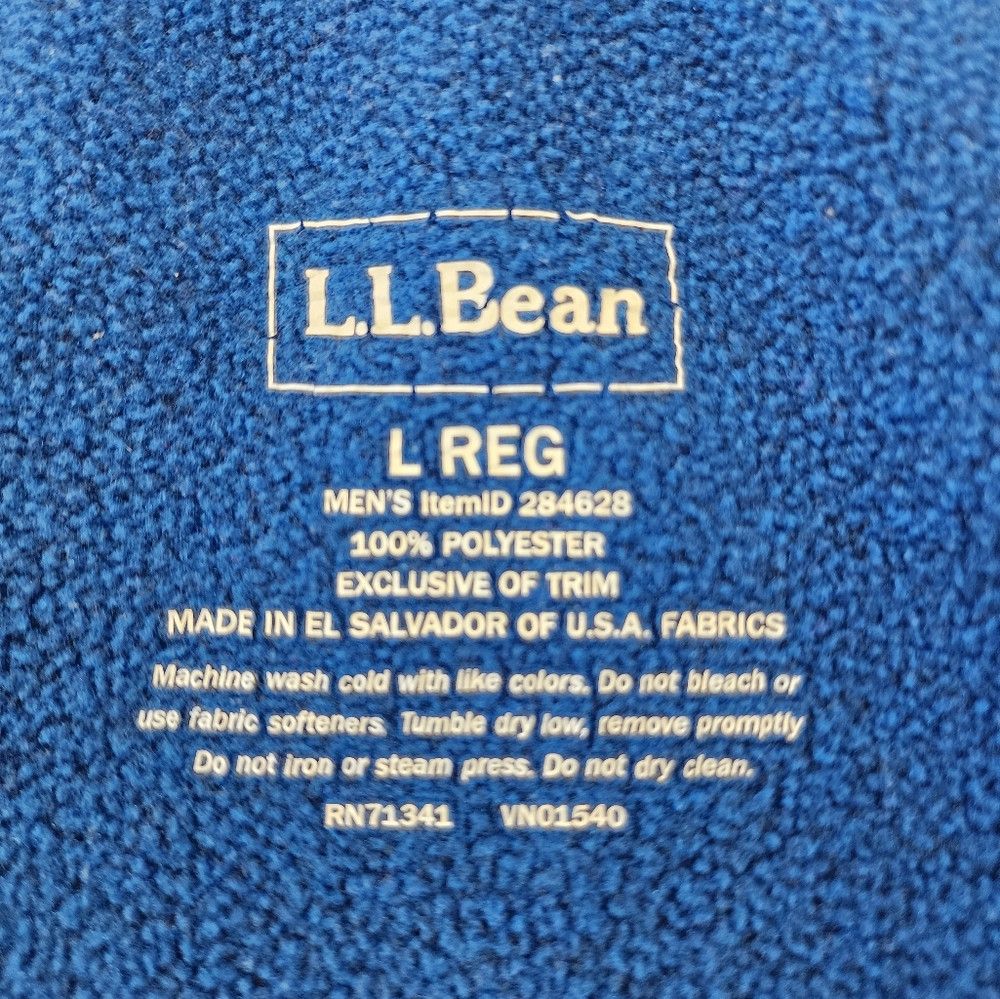 L.L. Bean L.L. Bean Blue Navy Fleece Black Trimming Warm Outdoor Vest Size US L / EU 52-54 / 3 - 2 Thumbnail