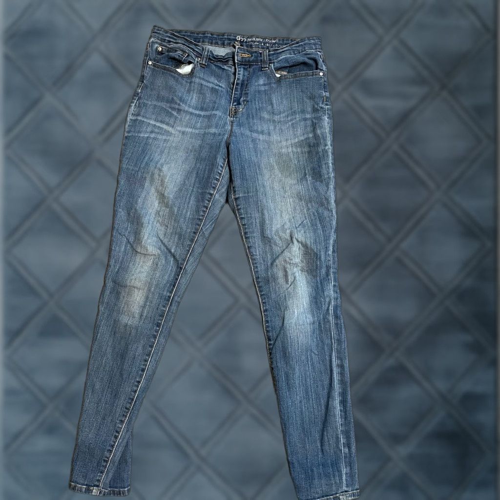Gap Gap Jeans Jegging High Rise Denim Women 30/10 Light Indigo Blue Medium Wash Size 10 Regular 5-Pocket City Outdoor TBD Womens 30 in Waist Blue Jeans Size 32" / US 10 / IT 46 - 1 Thumbnail