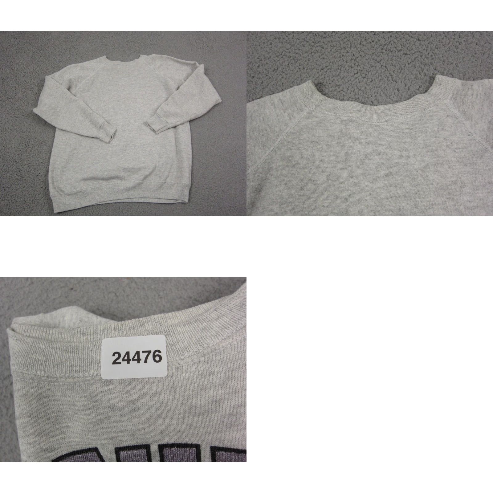 Hanes VINTAGE Hanes Sweatshirt Mens XL Gray Crew Neck Pullover 90s USA Made Cotton Fleece Logo Shirt Size US XL / EU 56 / 4 - 9 Thumbnail