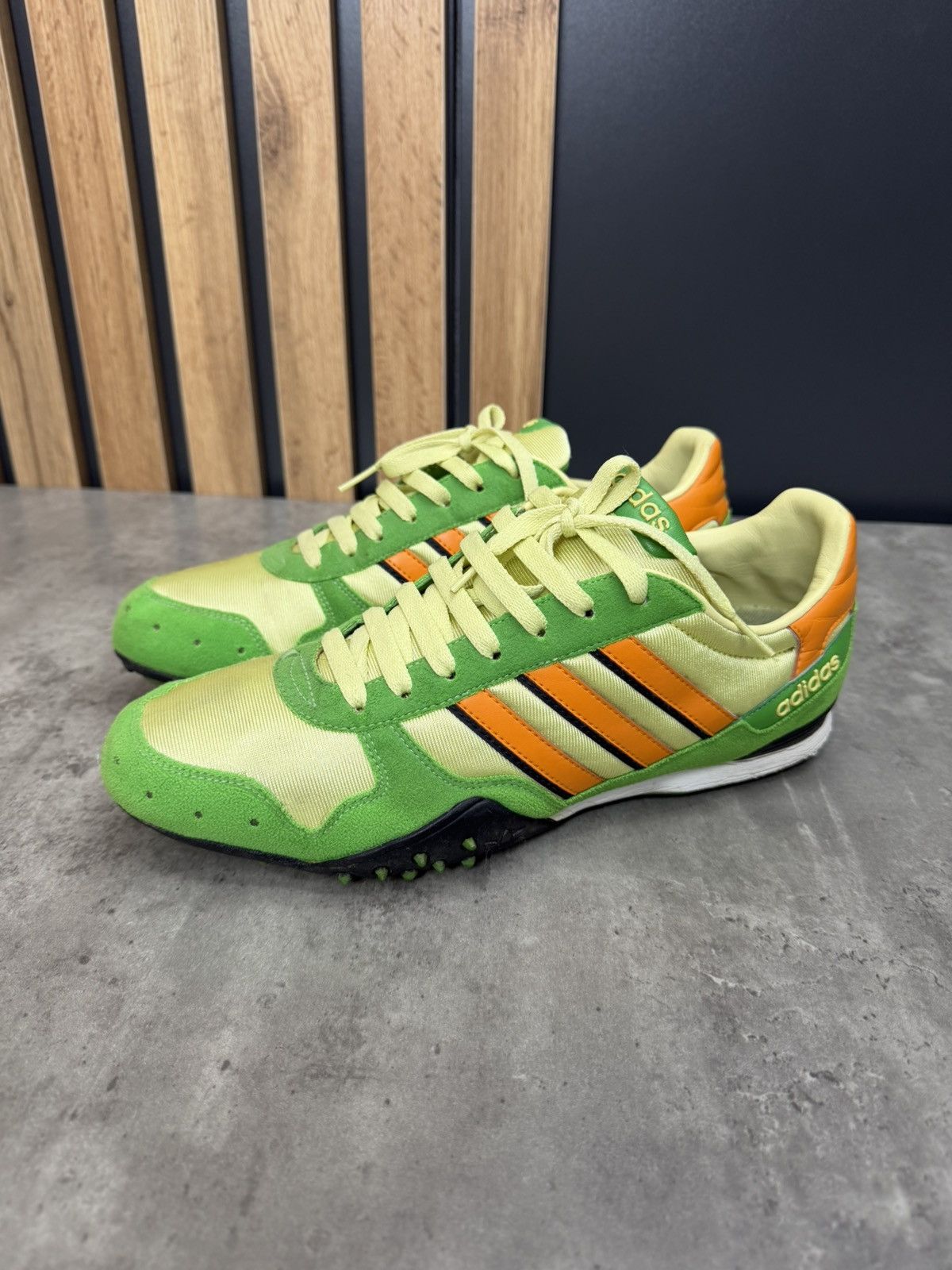 Adidas Adidas Originals Retro Trainers Green Orange Sneakers 2000s Size US 10 / EU 43 - 1 Thumbnail