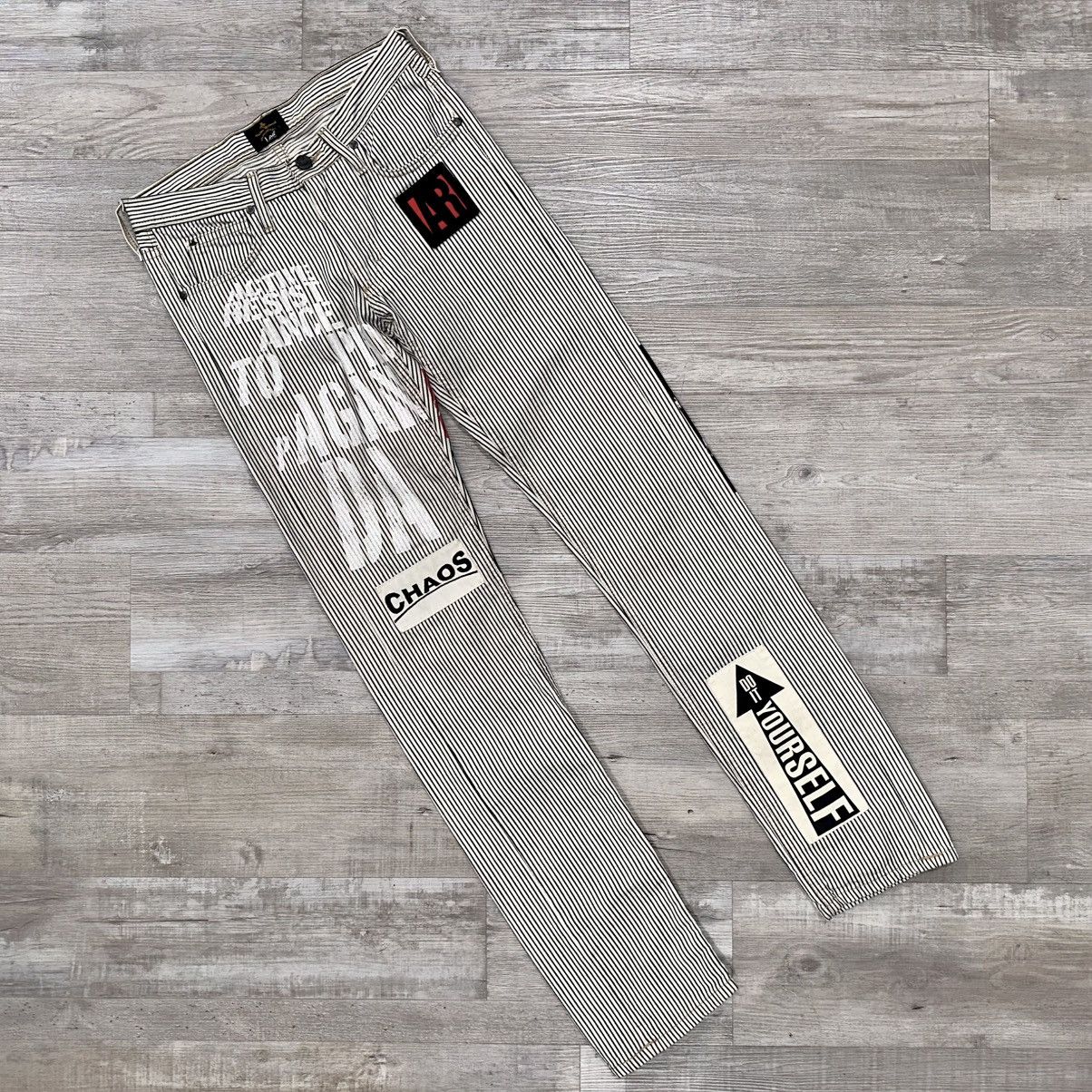 Lee × Vivienne Westwood VIVIENNE WESTWOOD X LEE PIN STRIPE JEANS Size US 28 / EU 44 - 1 Thumbnail