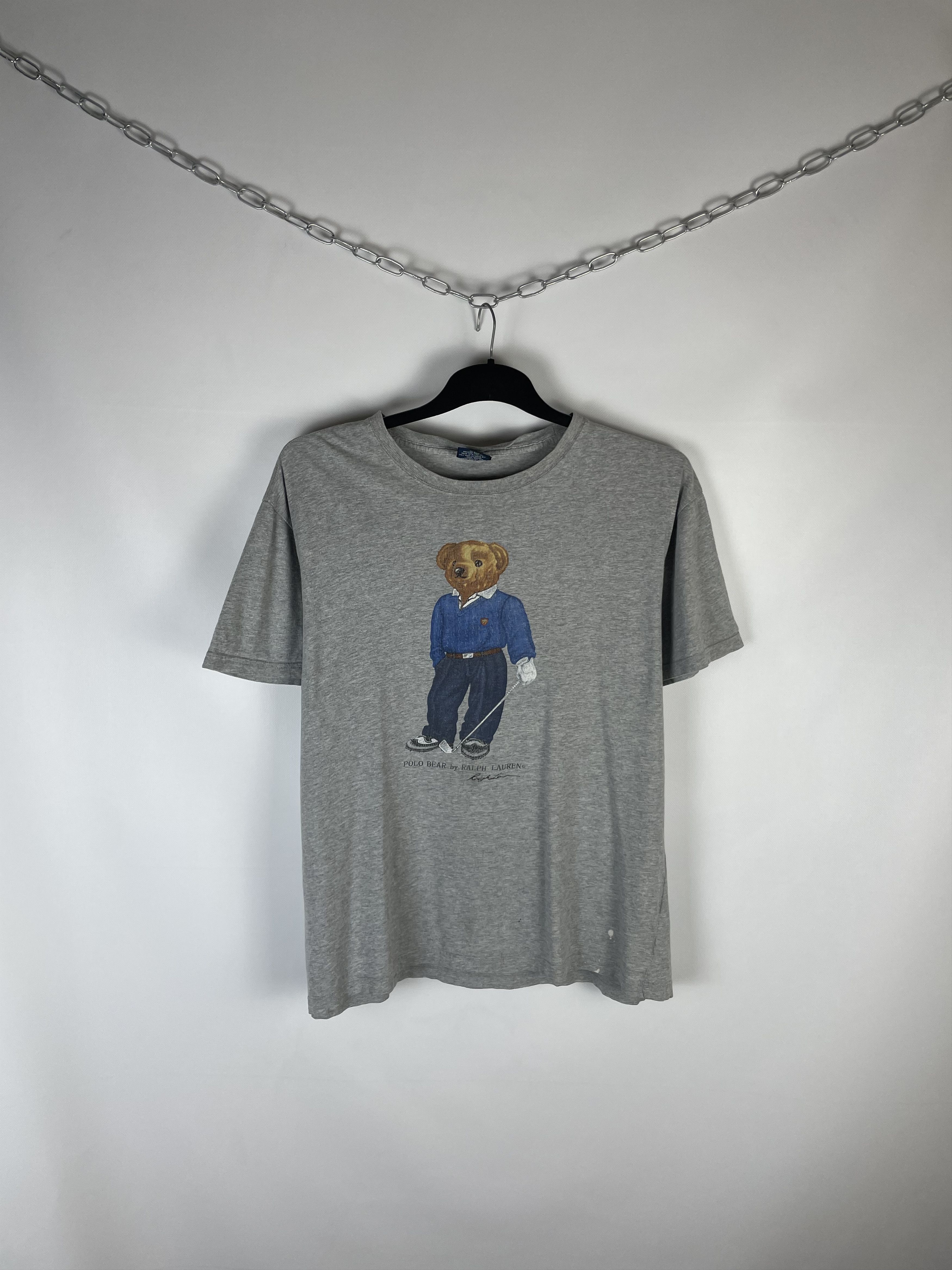 Polo Ralph Lauren Vintage Polo Ralph Lauren Bear Tee Size US L / EU 52-54 / 3 - 1 Thumbnail
