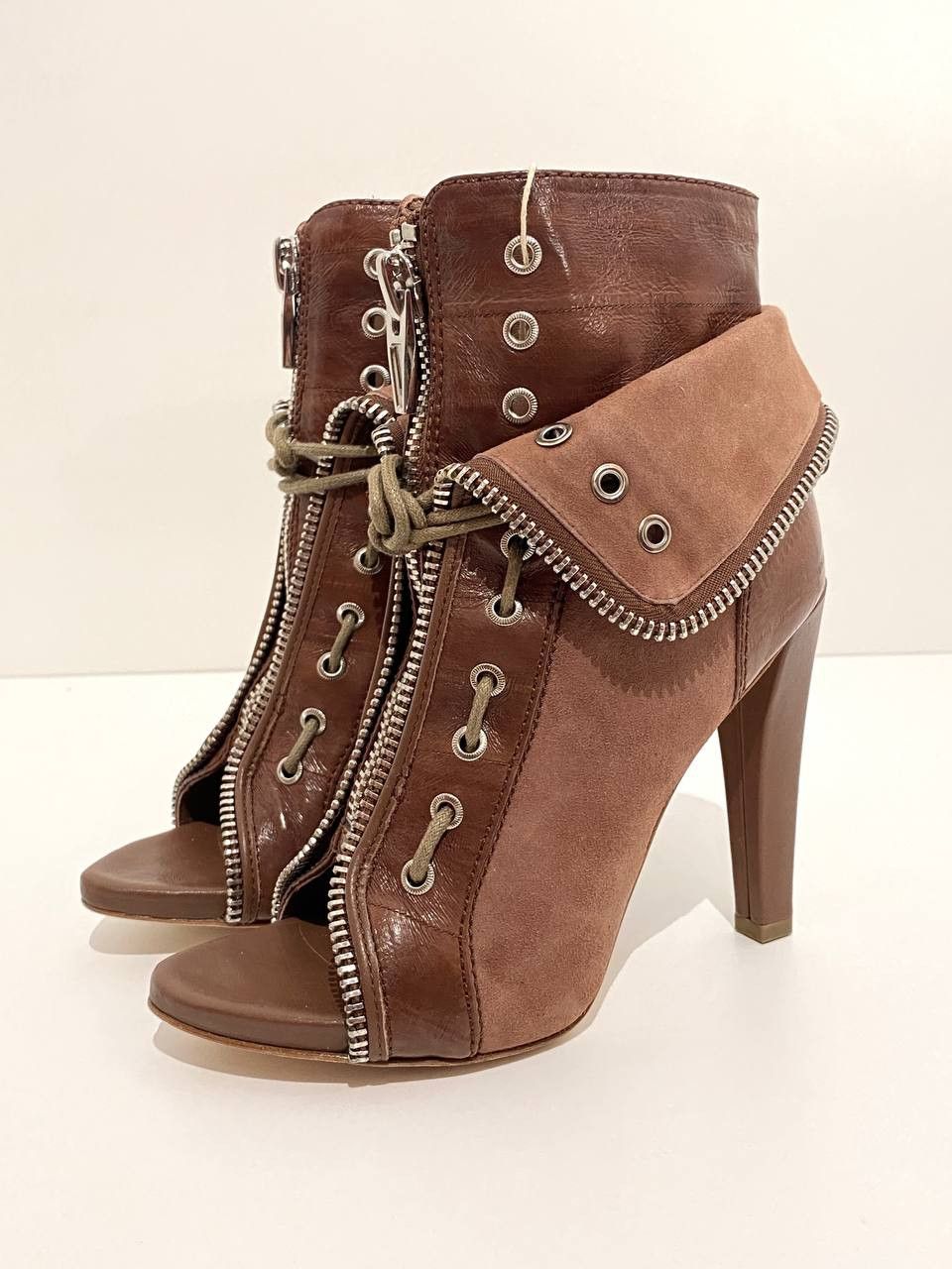 Alexander Wang Alexander Wang Freja Leather Runway Biker Boots Vintage Y2K Size US 5 / IT 35 - 2 Thumbnail