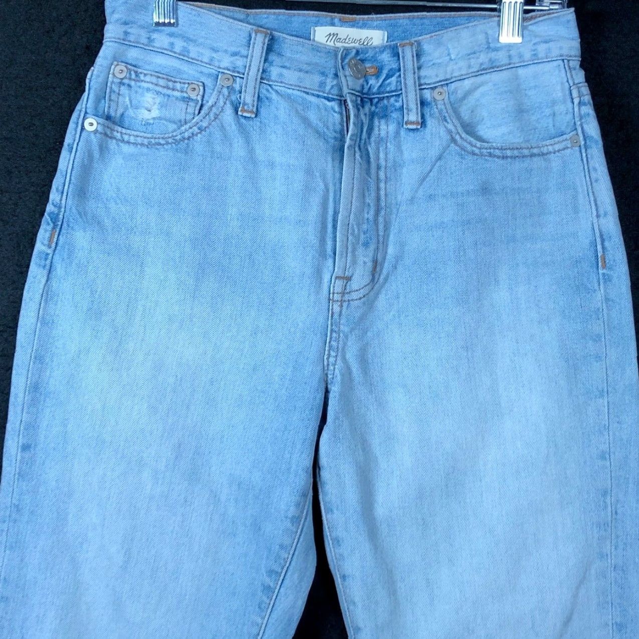Madewell Madewell Womens Jeans Blue Denim The Perfect Vintage High Rise 100% Cotton 27 Jeans Regular 5-Pocket Design Straight Womens 28 Inseam 27 Inseam? Size 28" / US 6 / IT 42 - 2 Thumbnail