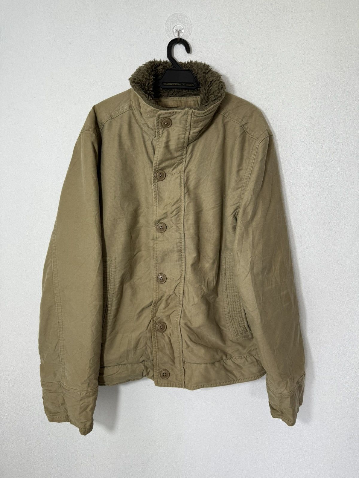 Abercrombie & Fitch ABERCROMBIE & FITCH NEW YORK MILITARY STYLE HEAVY COAT Size US M / EU 48-50 / 2 - 1 Thumbnail