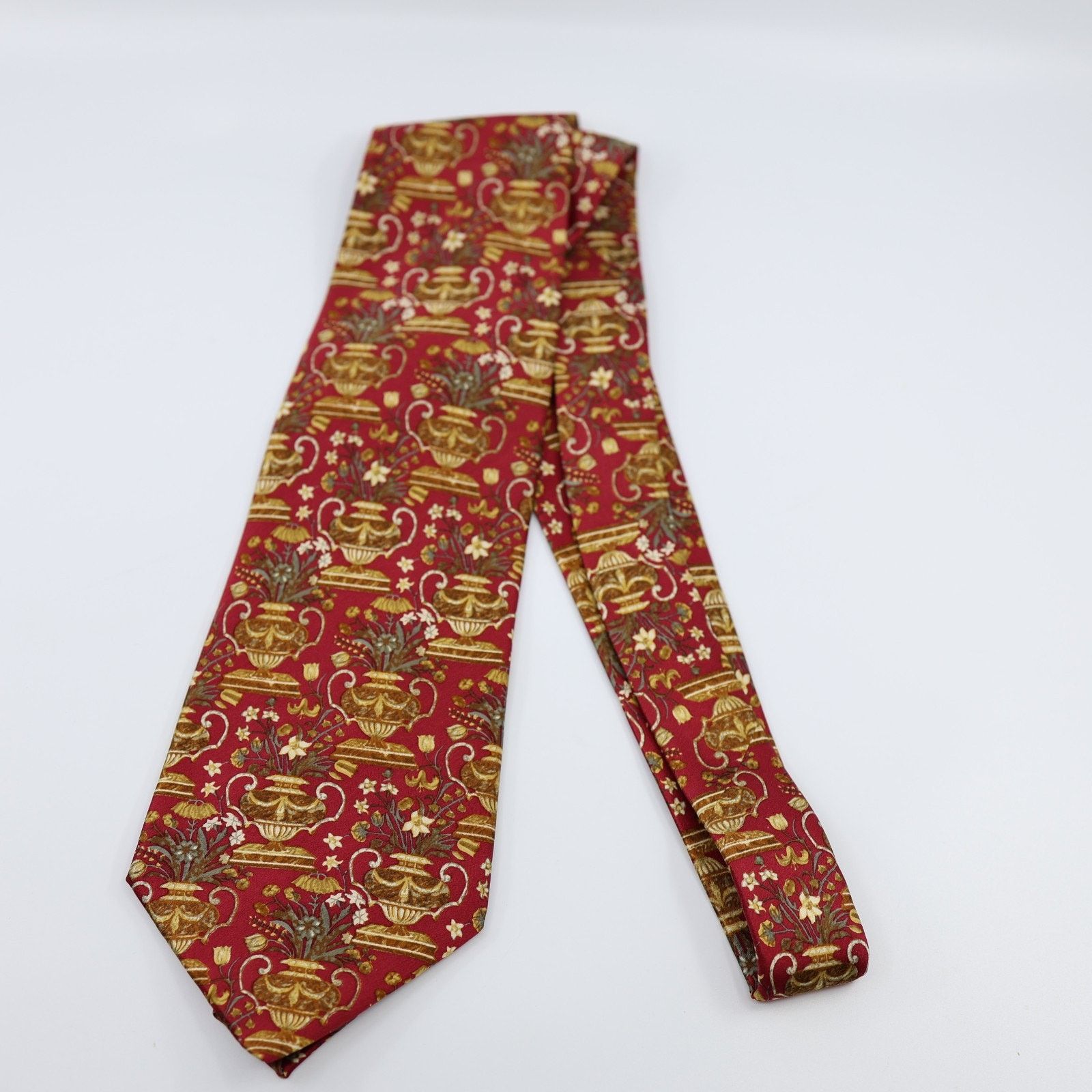 Lanvin LANVIN PARIS Bordeaux Luxury Silk Tie France 4" Size ONE SIZE - 2 Thumbnail