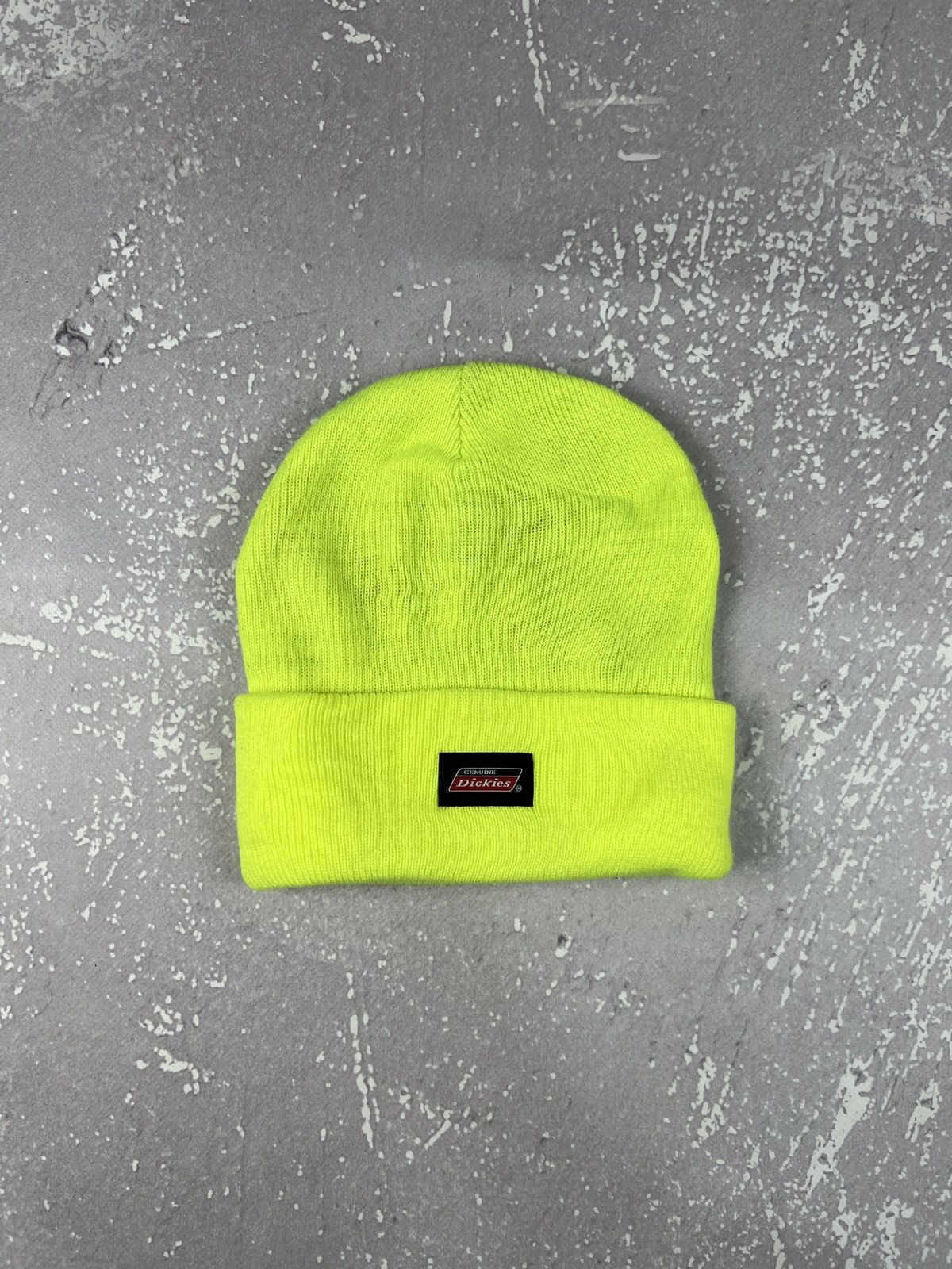 Dickies Dickies Logo Winter Fleece Warm Beanie Hat Acid Green Size ONE SIZE - 1 Thumbnail