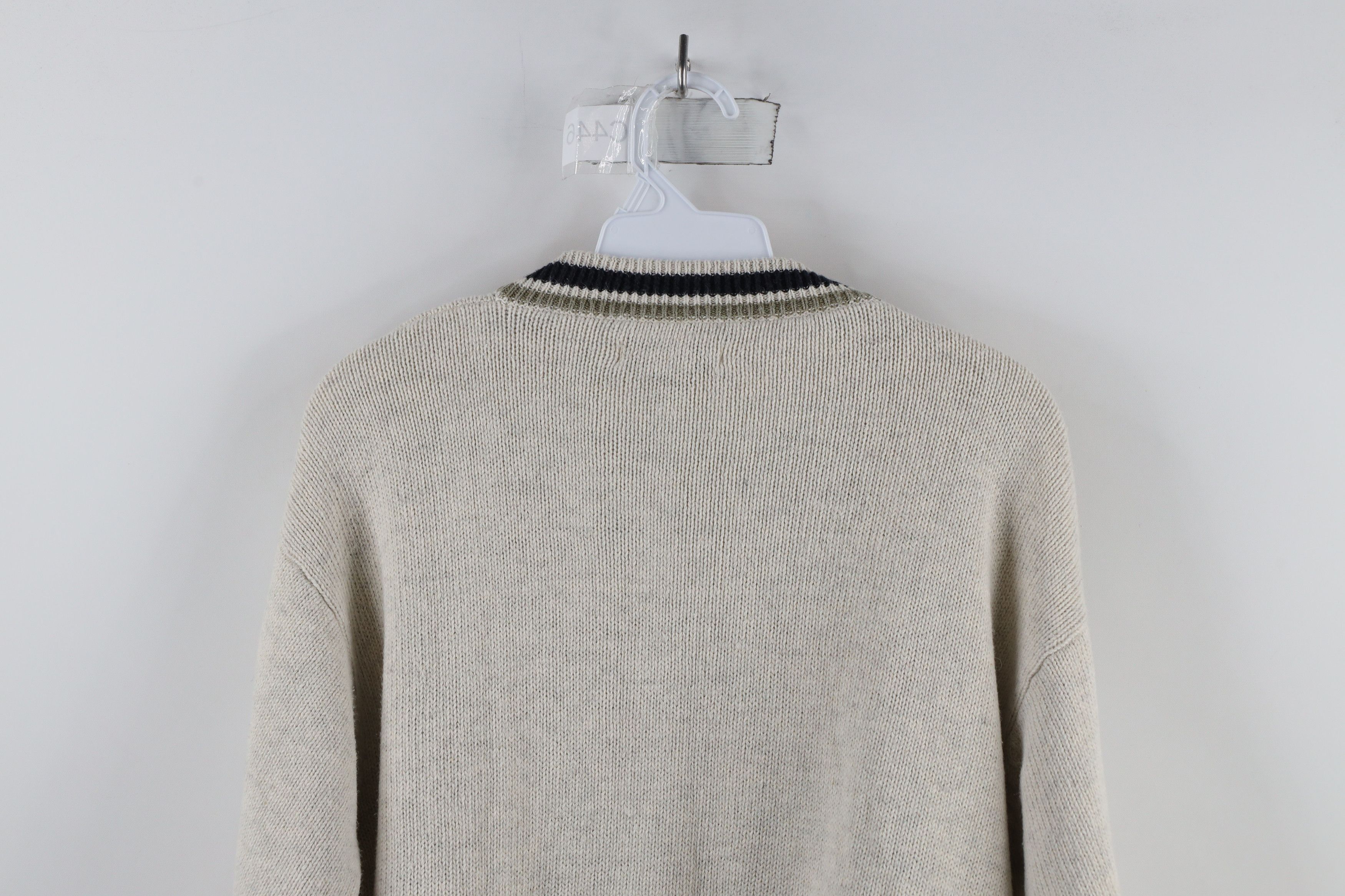 Vintage Vintage 90s Streetwear Striped Cotton Blend Knit Sweater Size US M / EU 48-50 / 2 - 6 Thumbnail