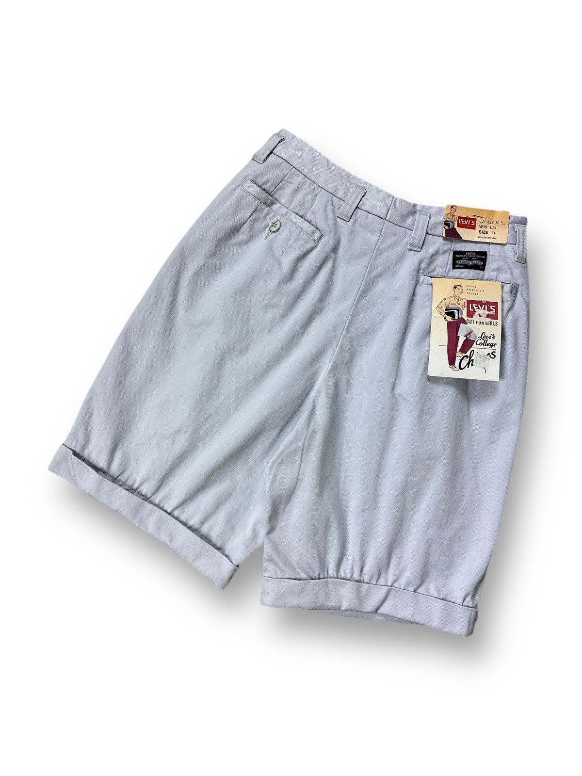 Levi's Vintage Clothing NWT🏷️ Vintage 80’s Levis College Chinos Women’s Shorts Size 28" / US 6 / IT 42 - 1 Thumbnail
