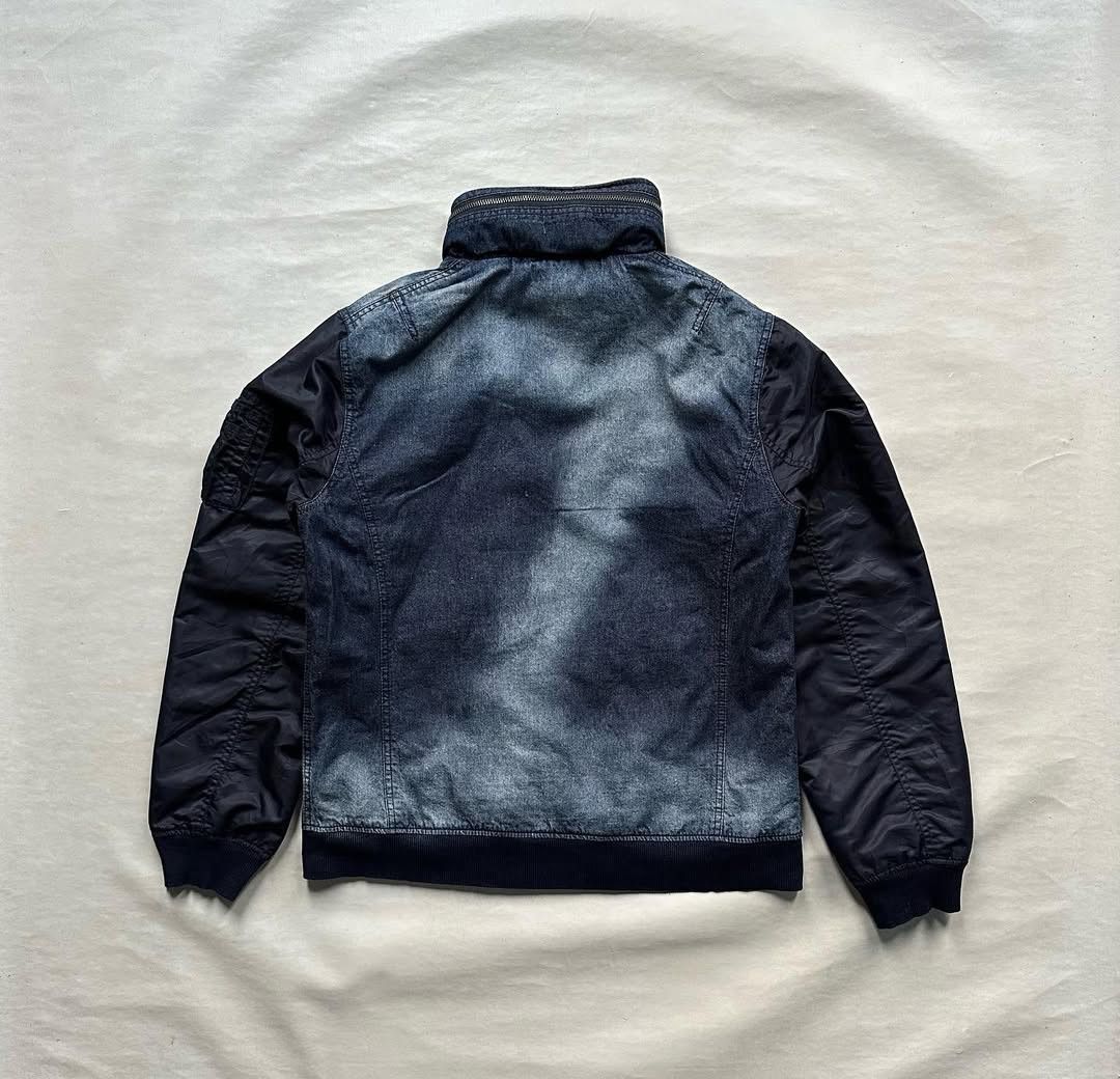 Other |n The Attic Washed Bomber Denim Jacket Size US L / EU 52-54 / 3 - 3 Thumbnail