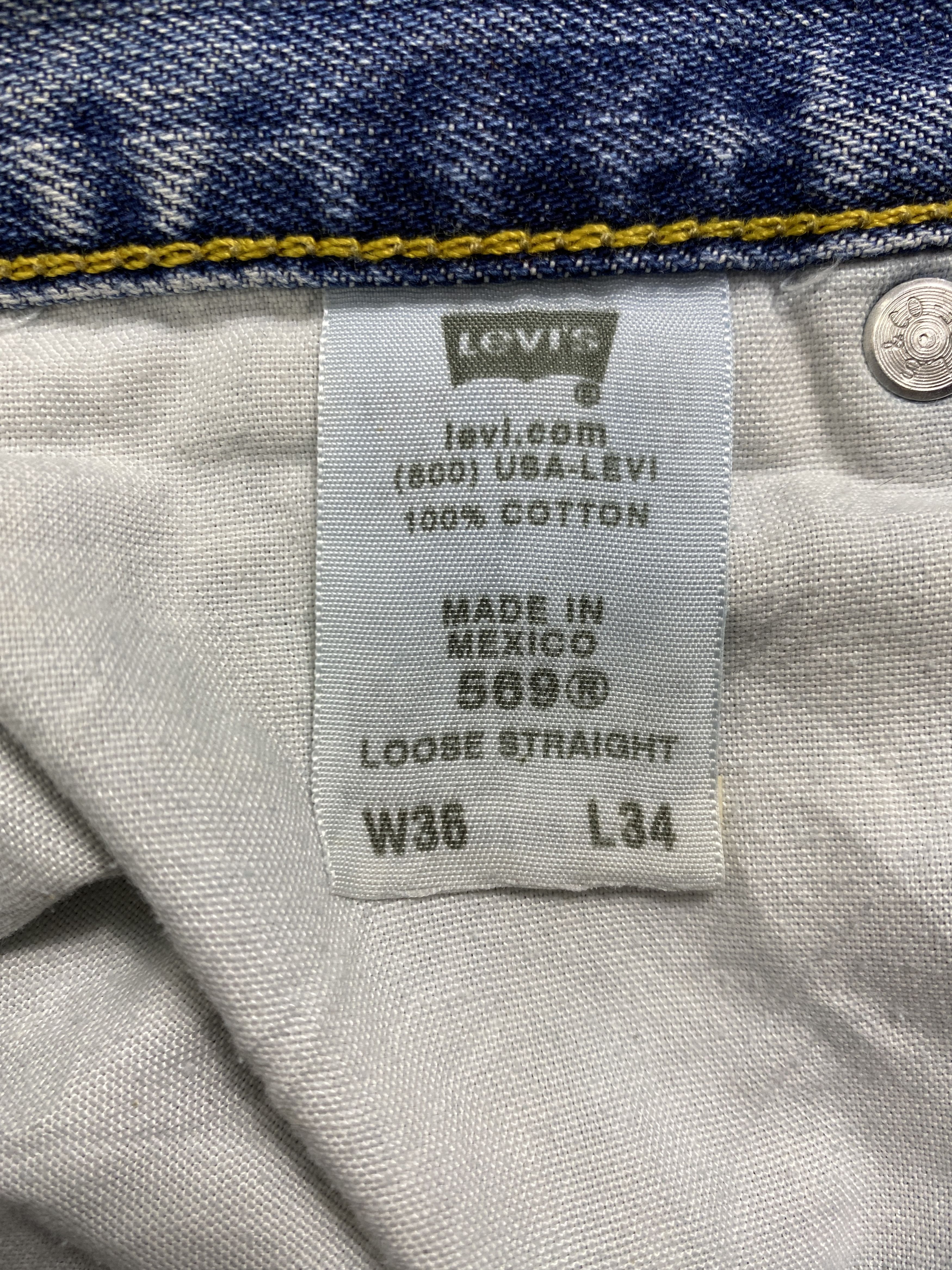 Levi's Vintage Levi's 569 Lose Straight Distressed Denim -JN542 Size US 36 / EU 52 - 9 Thumbnail