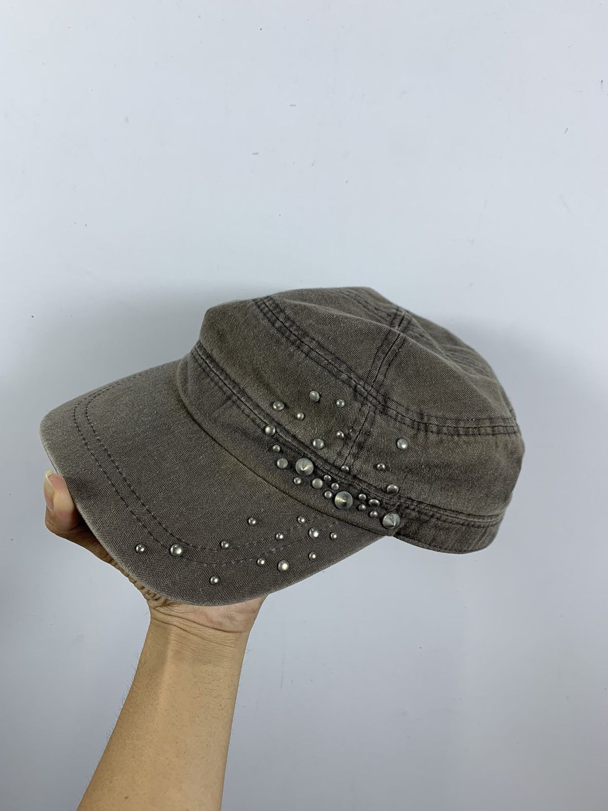 Y2k Studded comando cap Hats