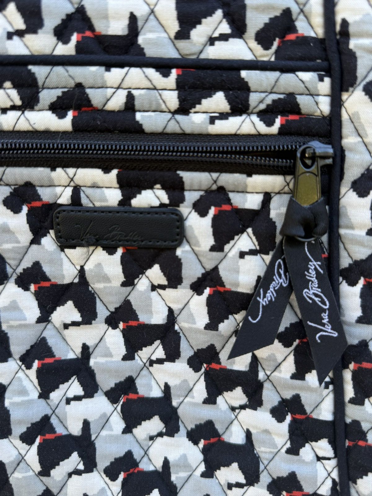 Vera Bradley Vera Bradley Crossbody Hipster Scottie Dog Black White Size ONE SIZE - 3 Thumbnail
