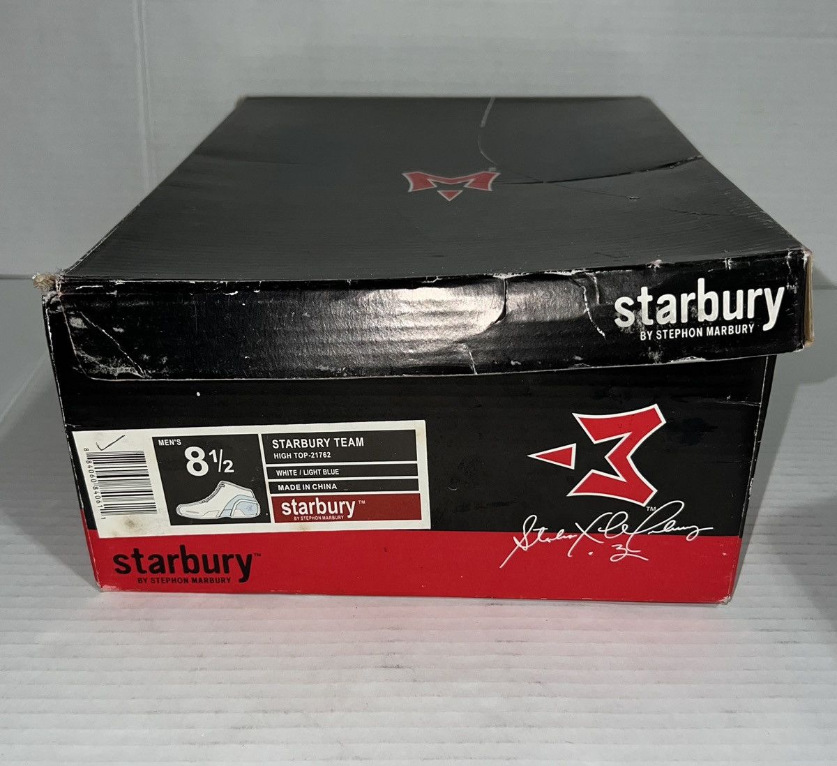 Other New Vintage Stephon Marbury Starbury Basketball Shoes White Size US 8.5 / EU 41-42 - 7 Thumbnail