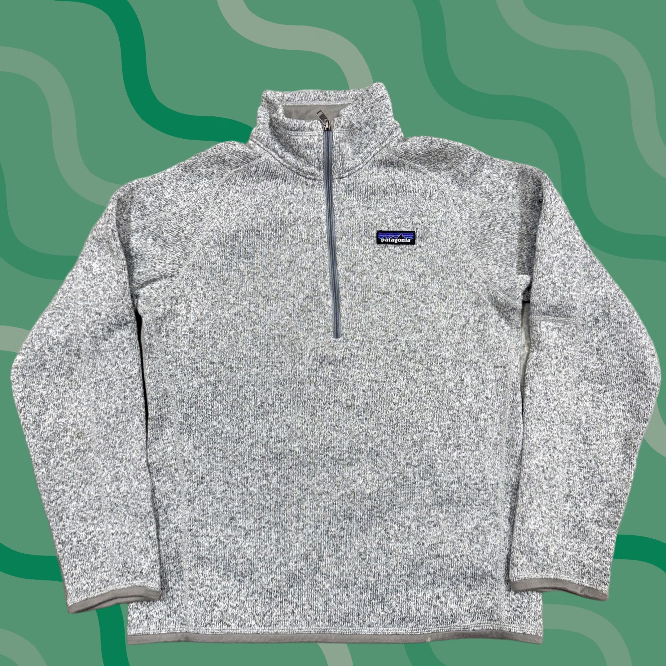 Patagonia Patagonia Sweater Womens Medium Gray 1/4 Zip Fleece Pullover Size M / US 6-8 / IT 42-44 - 1 Thumbnail
