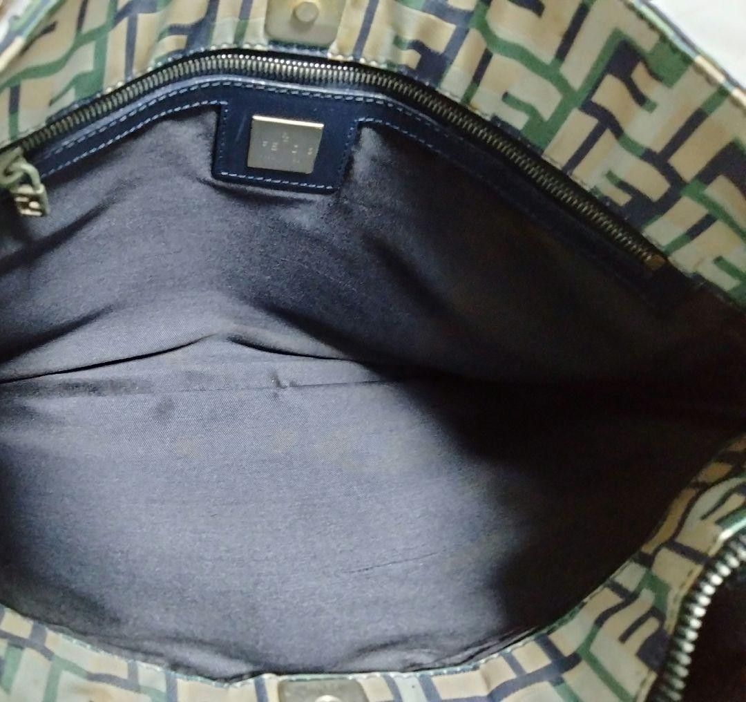Fendi Fendi - Zucca Zucchino Handbag Shoulder Bag Monogram Black Size ONE SIZE - 8 Thumbnail