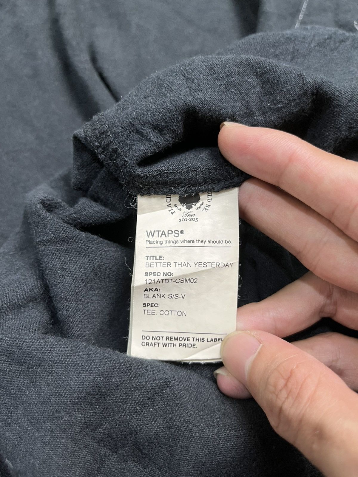 Hysteric Glamour × Japanese Brand × Wtaps Japanese Wtaps Pocket black tees Size US M / EU 48-50 / 2 - 9 Thumbnail