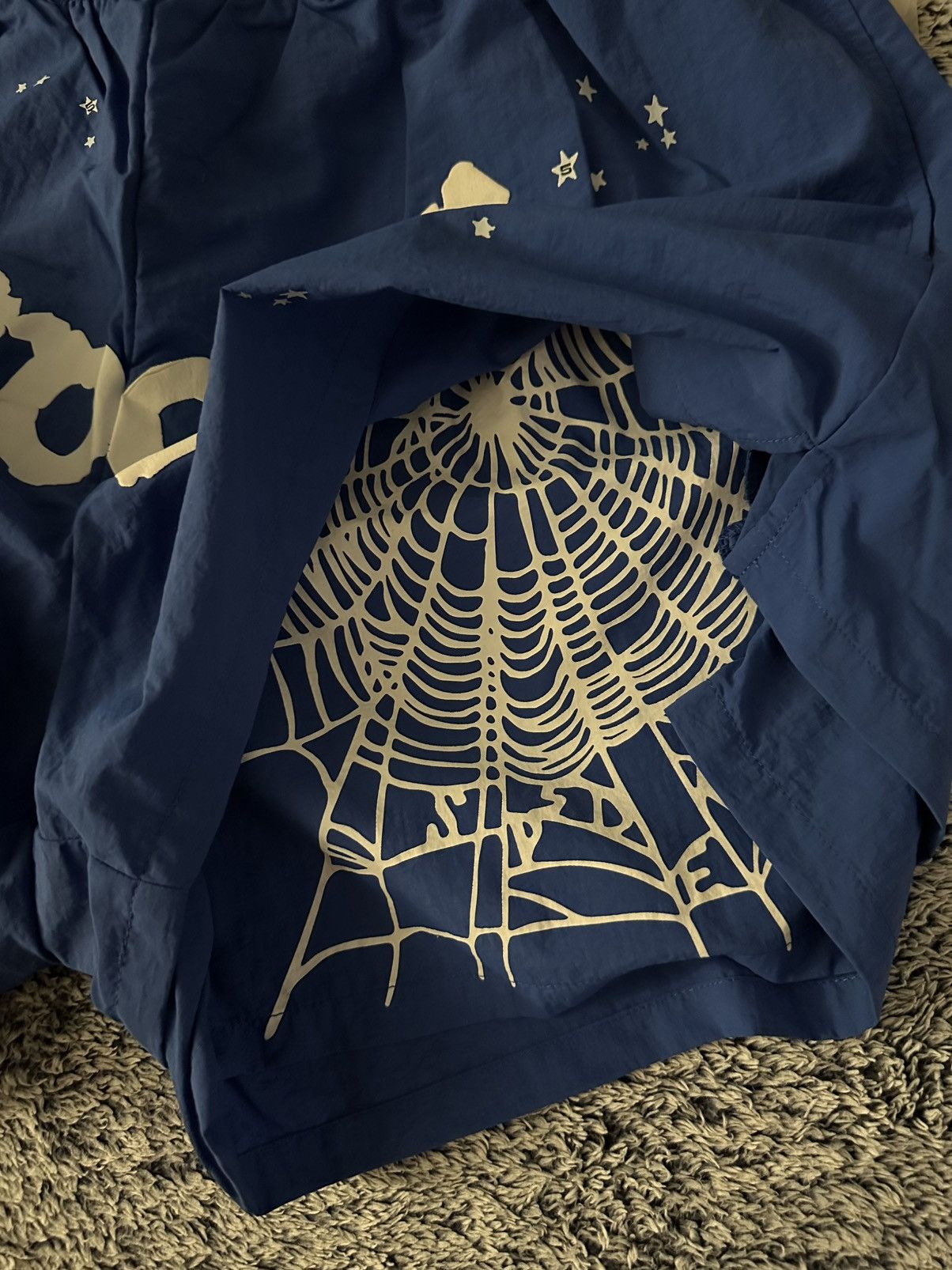 Sp5der Blue OG Web V2 Double Layer Short Size US 34 / EU 50 - 4 Thumbnail