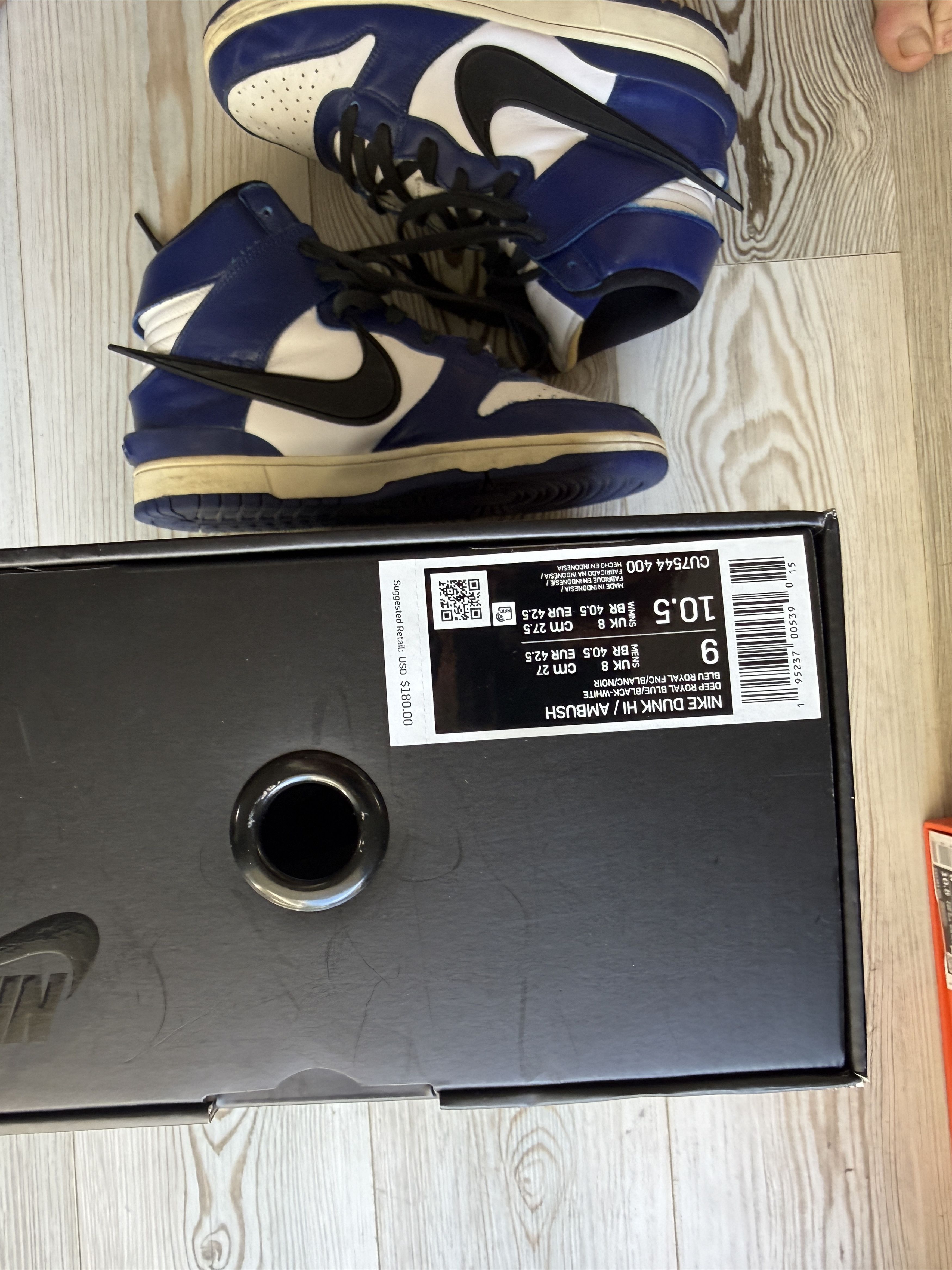 Ambush Design × Nike NIKE DUNK HIGH AMBUSH "DEEP ROYAL" Size US 9 / EU 42 - 3 Thumbnail