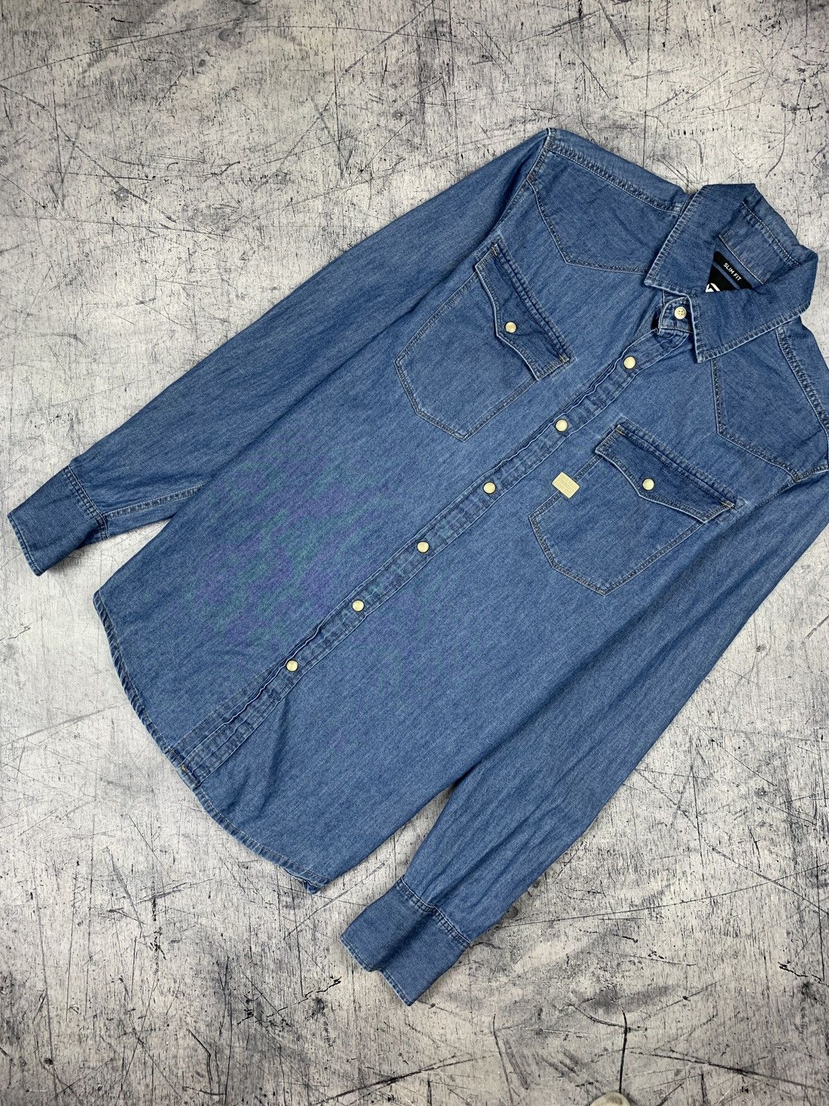 G-Star G-Star Raw 3301 Denim Shirt Buttons Up Long Sleeve Men’s S Size US S / EU 44-46 / 1 - 1 Thumbnail