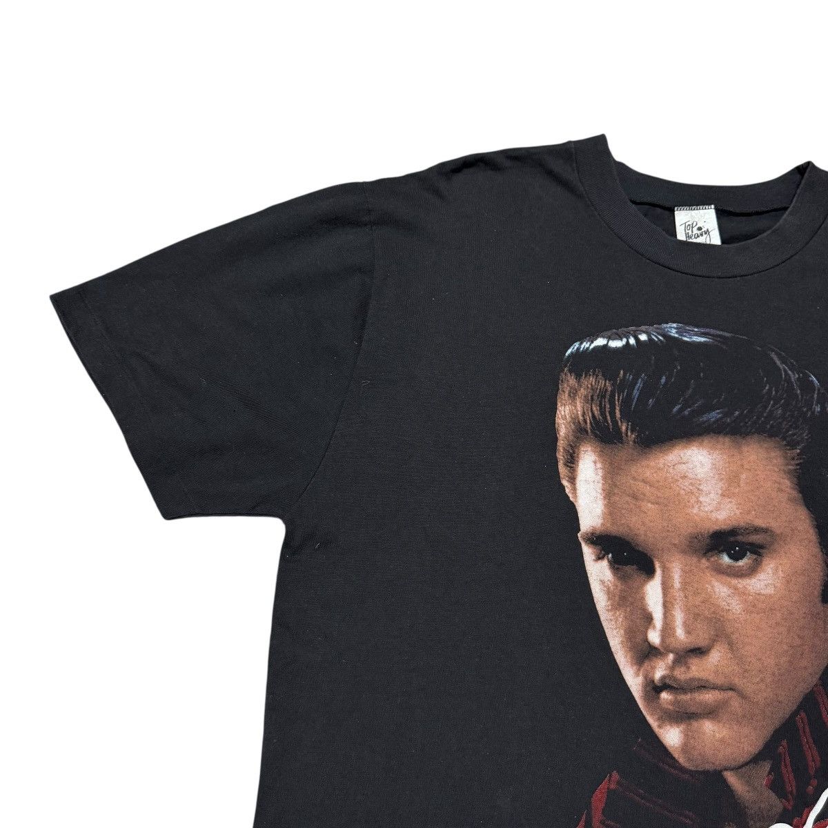 Band Tees Vintage 1991 Elvis Presley Portrait Shirt Single Stitch Size US XL / EU 56 / 4 - 2 Thumbnail