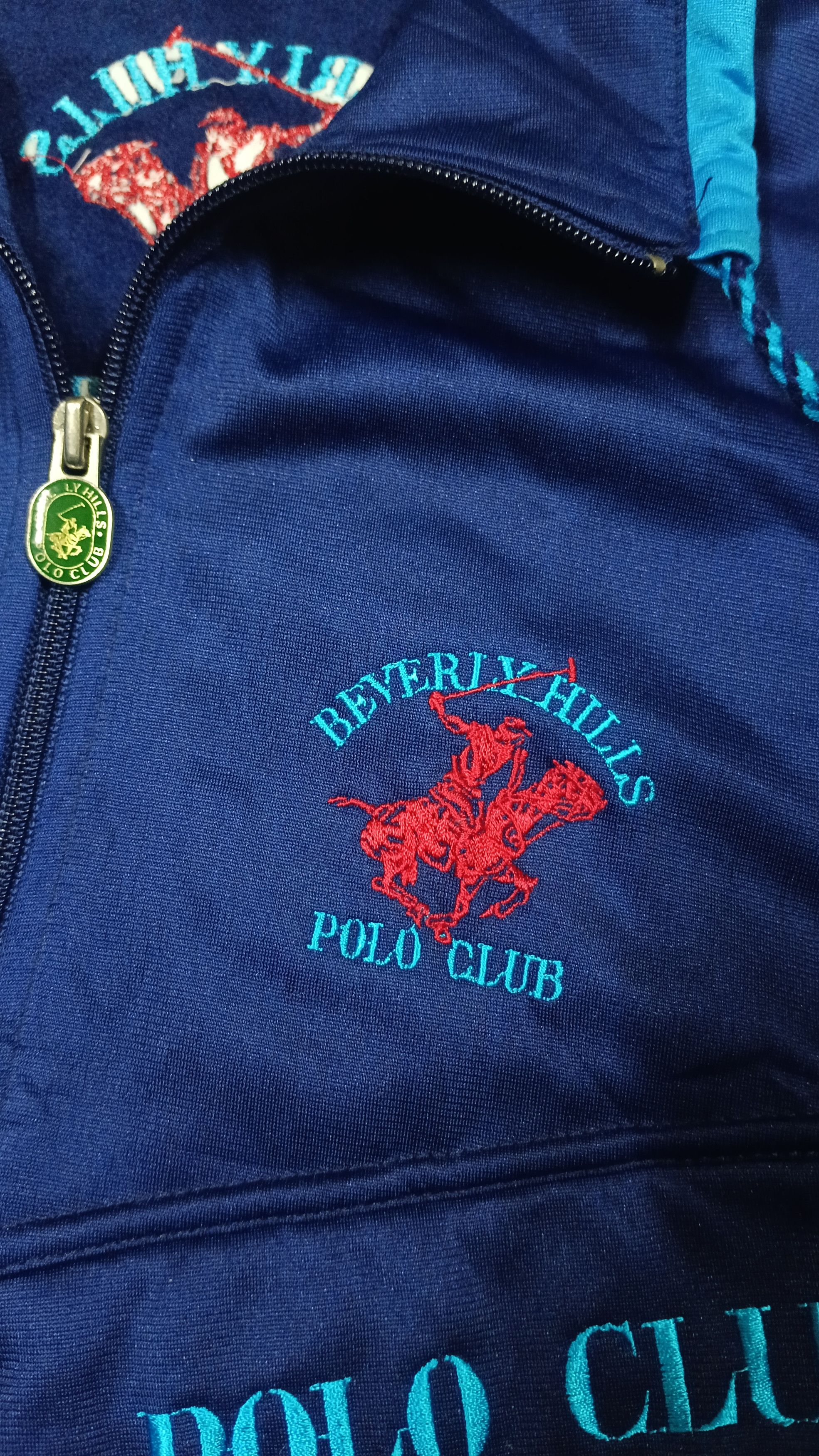 Beverly Hills Polo Club × Vintage 🔥 Rare Vintage Beverly Hills Polo Club Track Sweater Size US L / EU 52-54 / 3 - 5 Thumbnail