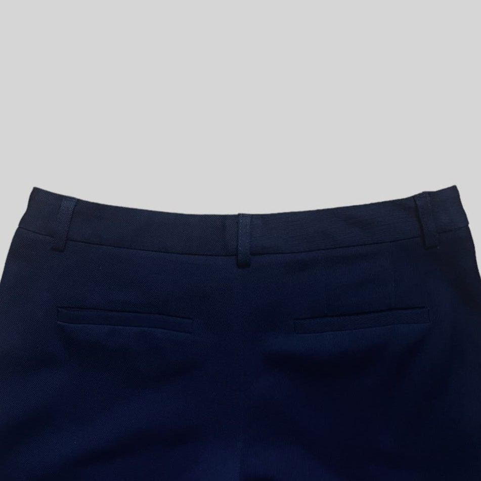 Theory Theory Wide Leg Wool Pants in Navy Blue | Size 2 Size 26" / US 2 / IT 38 - 4 Thumbnail